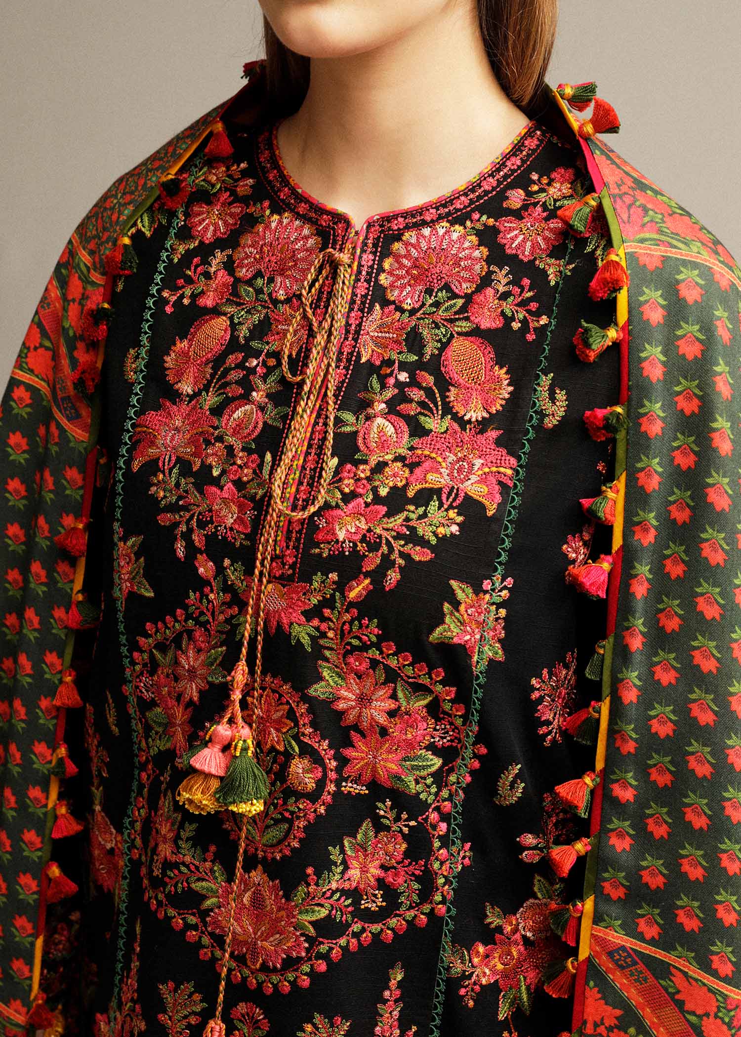 Hussain Rehar | Winter Shawl Khaddar 23 | Raat - House Of Anaya