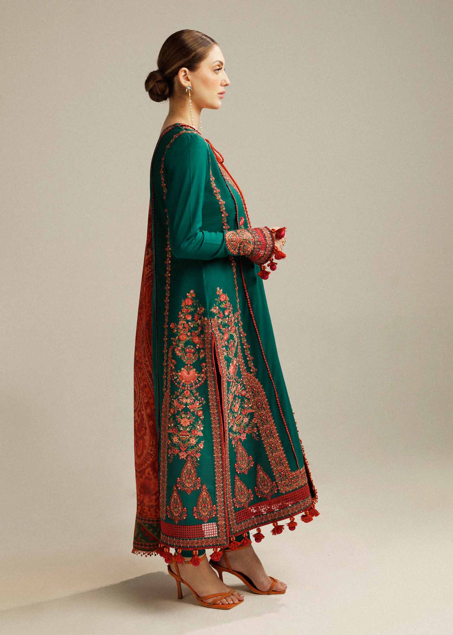 Hussain Rehar | Winter Shawl Khaddar 23 | Marjaan - House Of Anaya