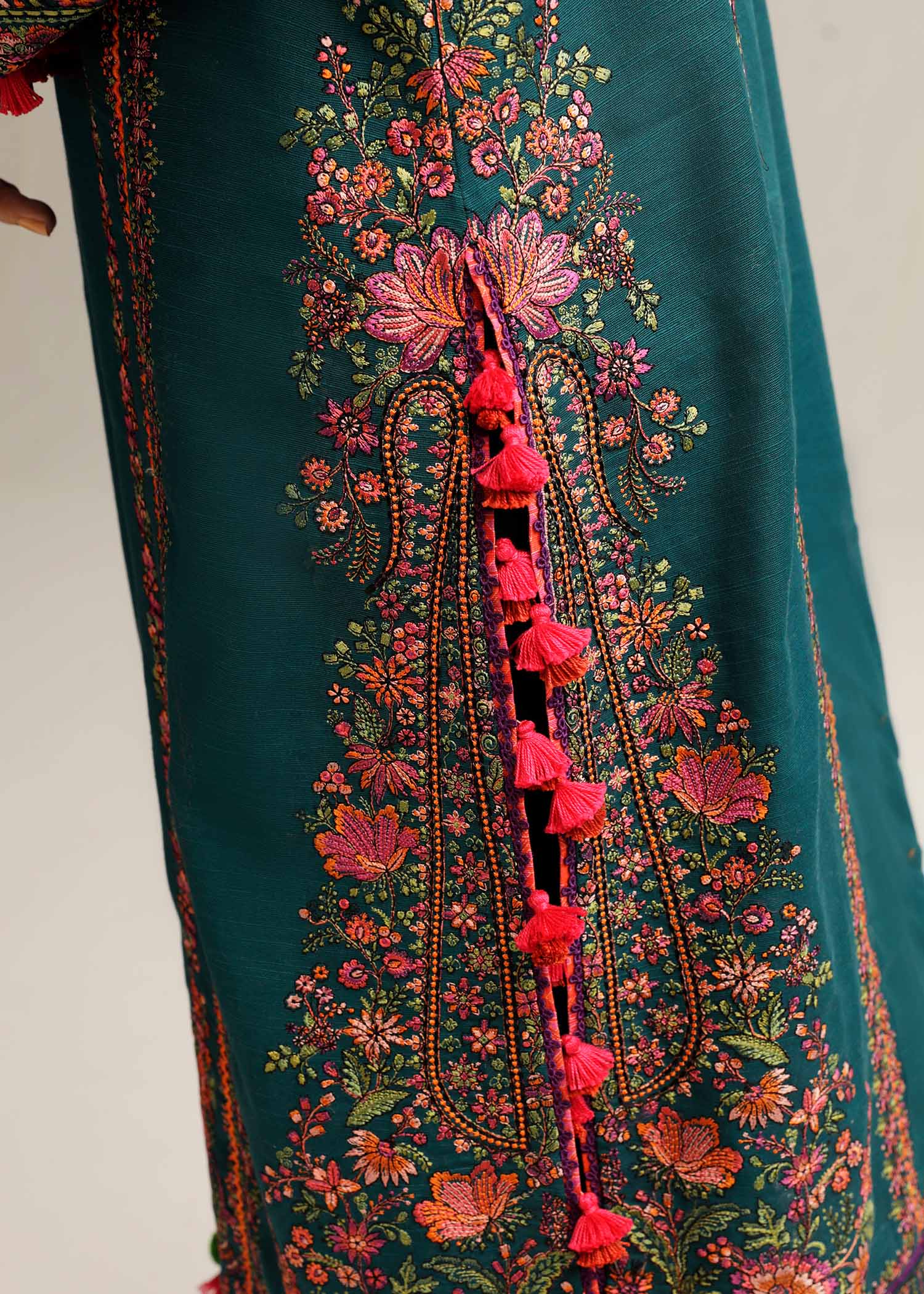 Hussain Rehar | Winter Shawl Khaddar 23 | Teal - House Of Anaya