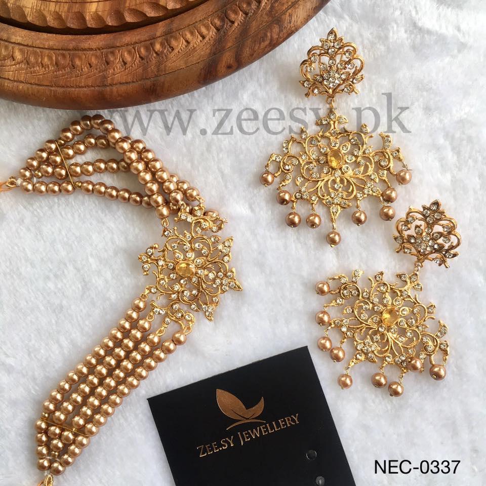 Sunflower Necklace-0337 - House Of Zarish