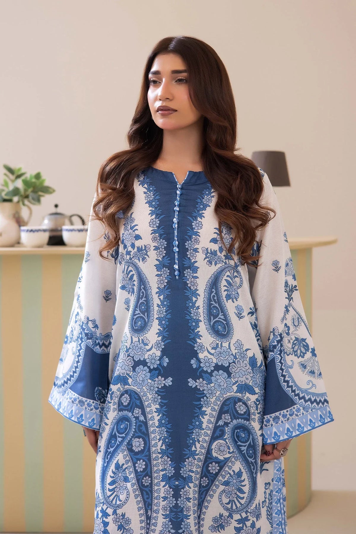 Adans Libas | Adans Jacobean | PRINTED KAFTAN-01 - 2