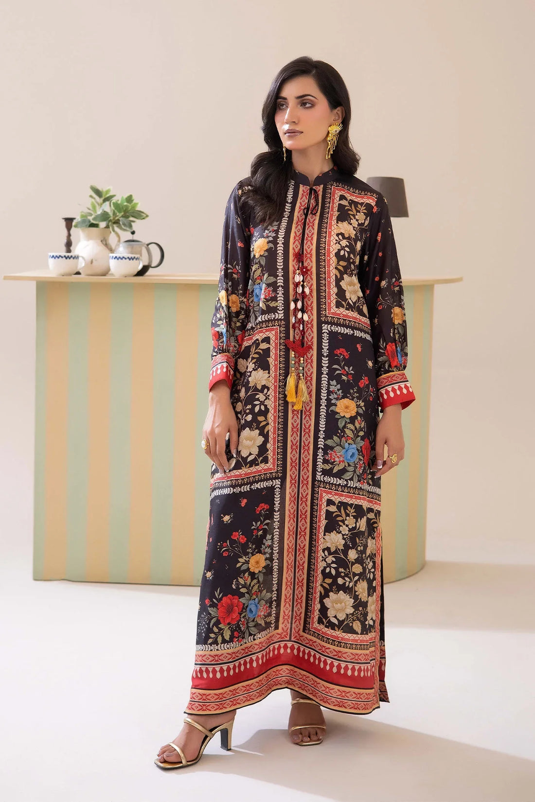 Adans Libas | Adans Jacobean | PRINTED KAFTAN-04 - 1