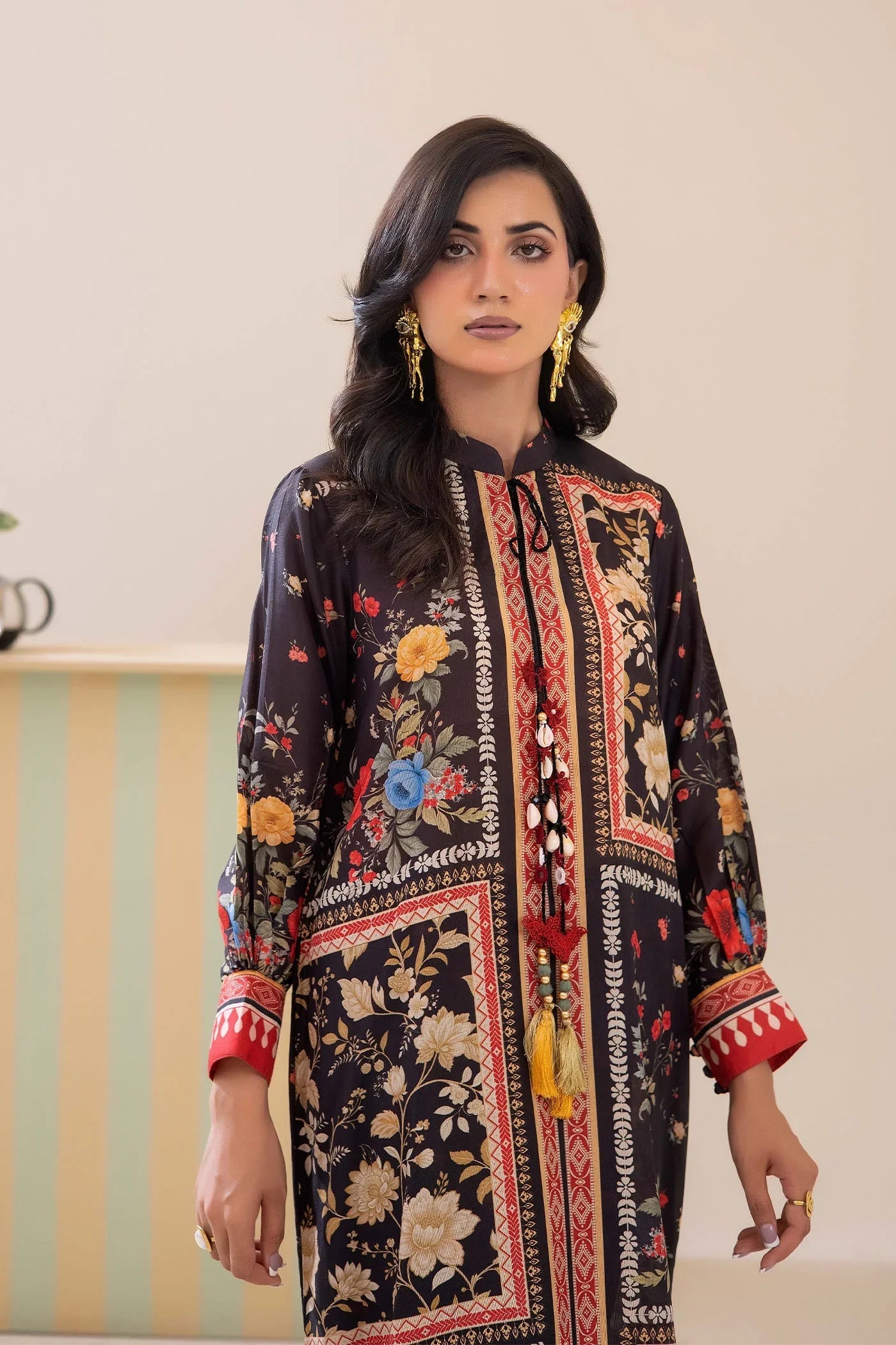 Adans Libas | Adans Jacobean | PRINTED KAFTAN-04 - 1
