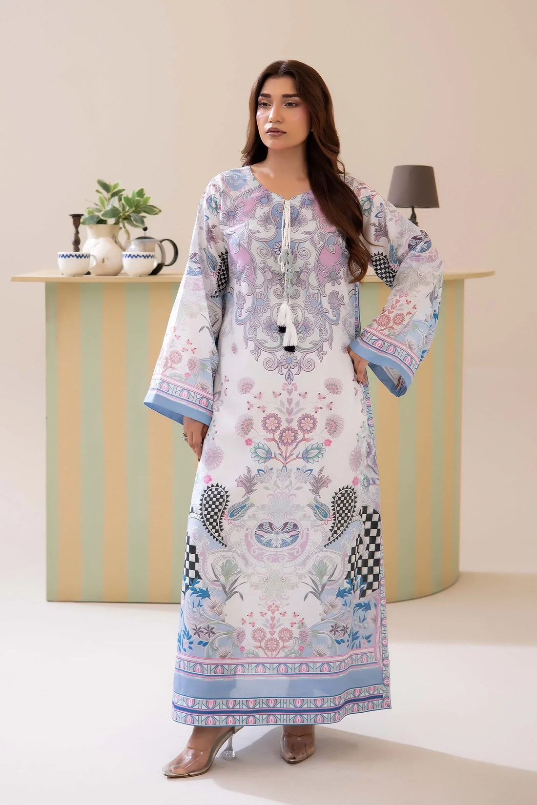 Adans Libas | Adans Jacobean | PRINTED KAFTAN-05 - 1