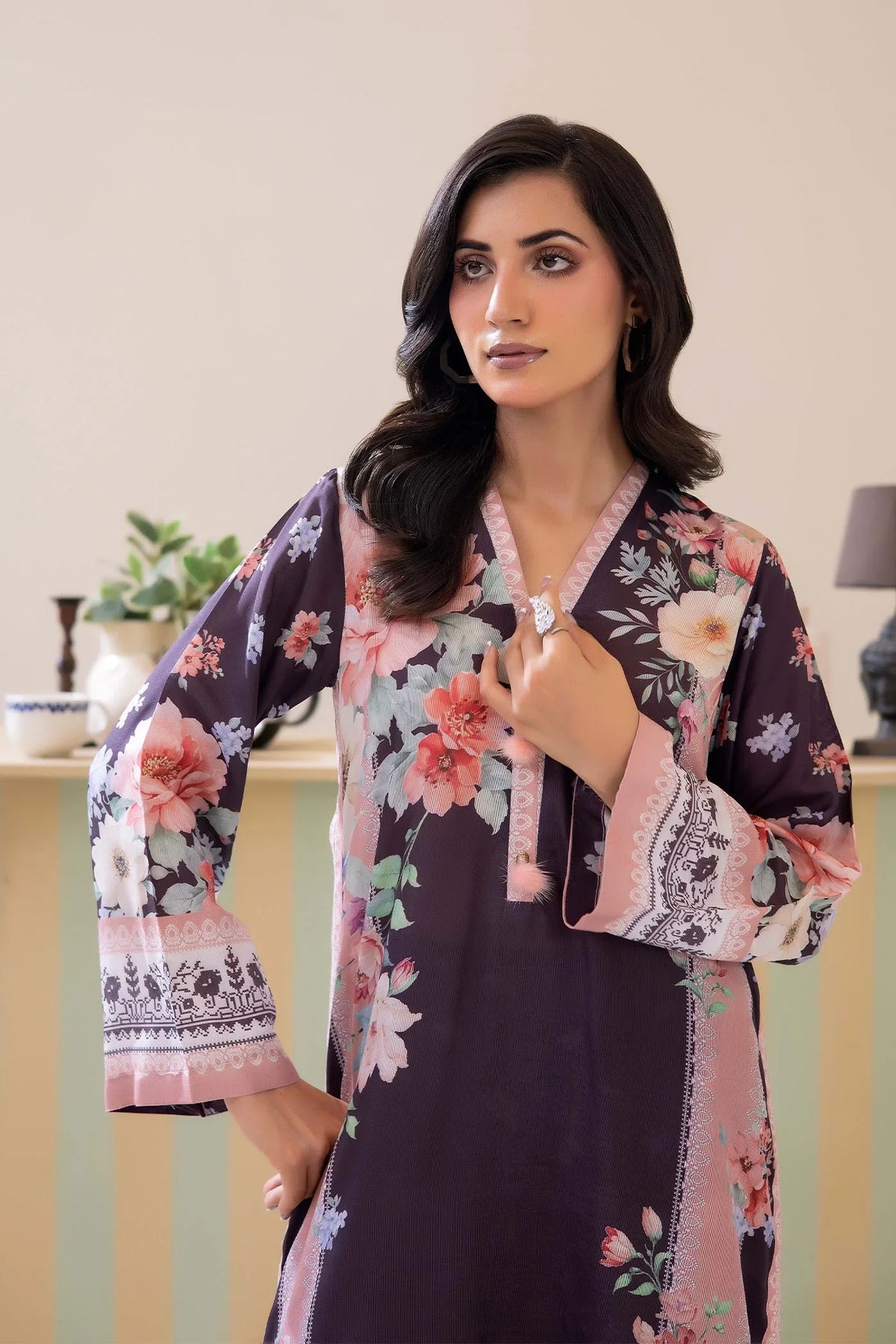 Adans Libas | Adans Jacobean | PRINTED KAFTAN-06 - 1