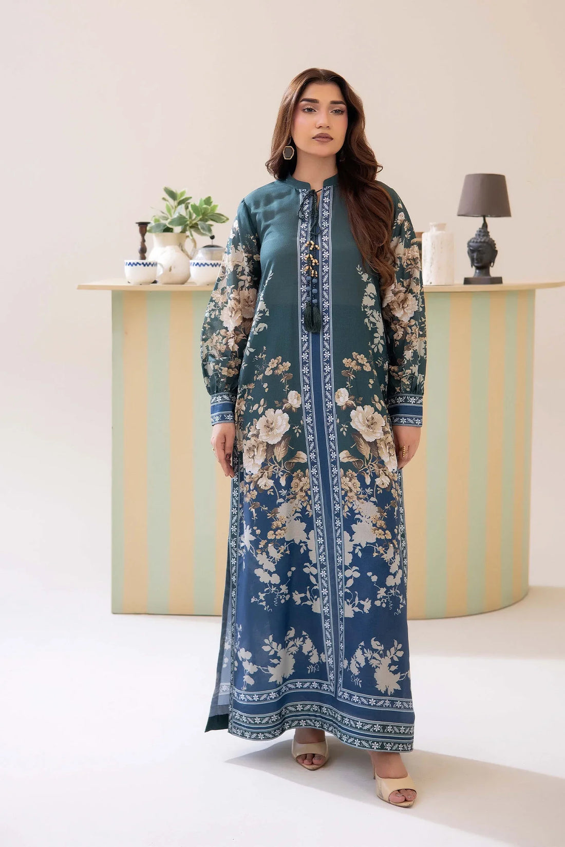 Adans Libas | Adans Jacobean | PRINTED KAFTAN-07 - 1