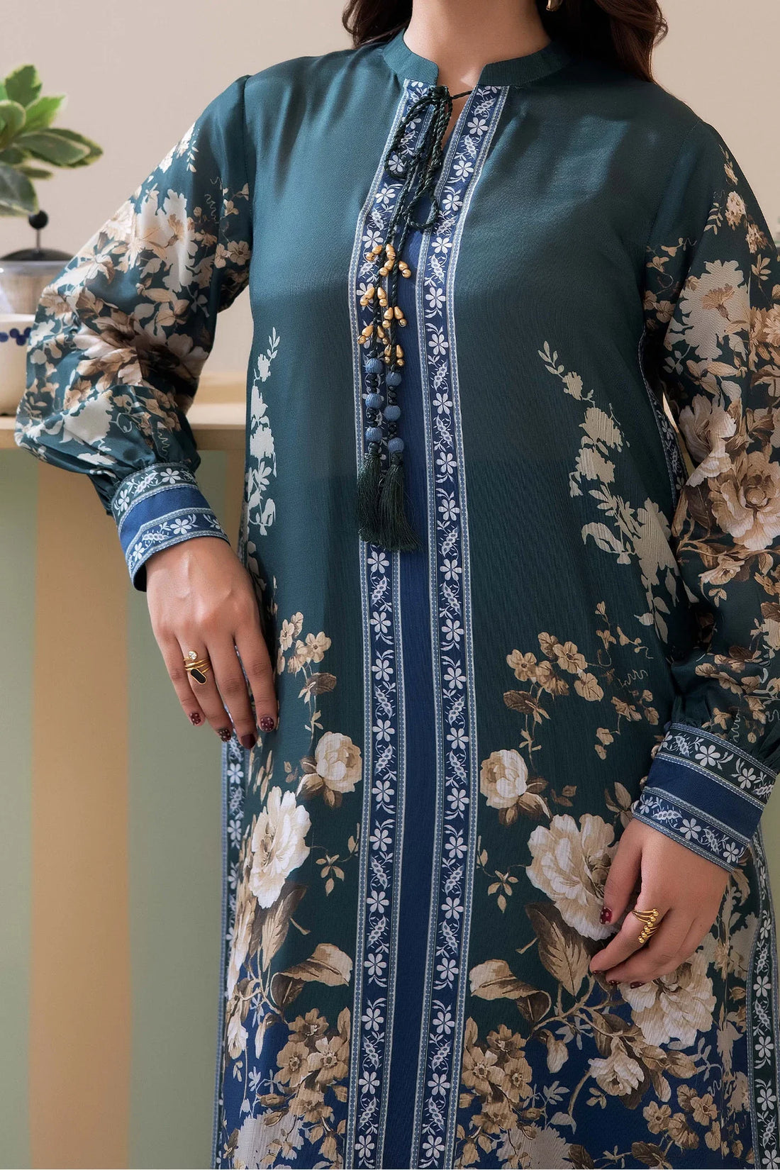 Adans Libas | Adans Jacobean | PRINTED KAFTAN-07 - 1