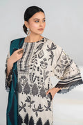 Ittehad | Printed Lawn 24 | IP3P02-3PS-BGE - House Of Anaya
