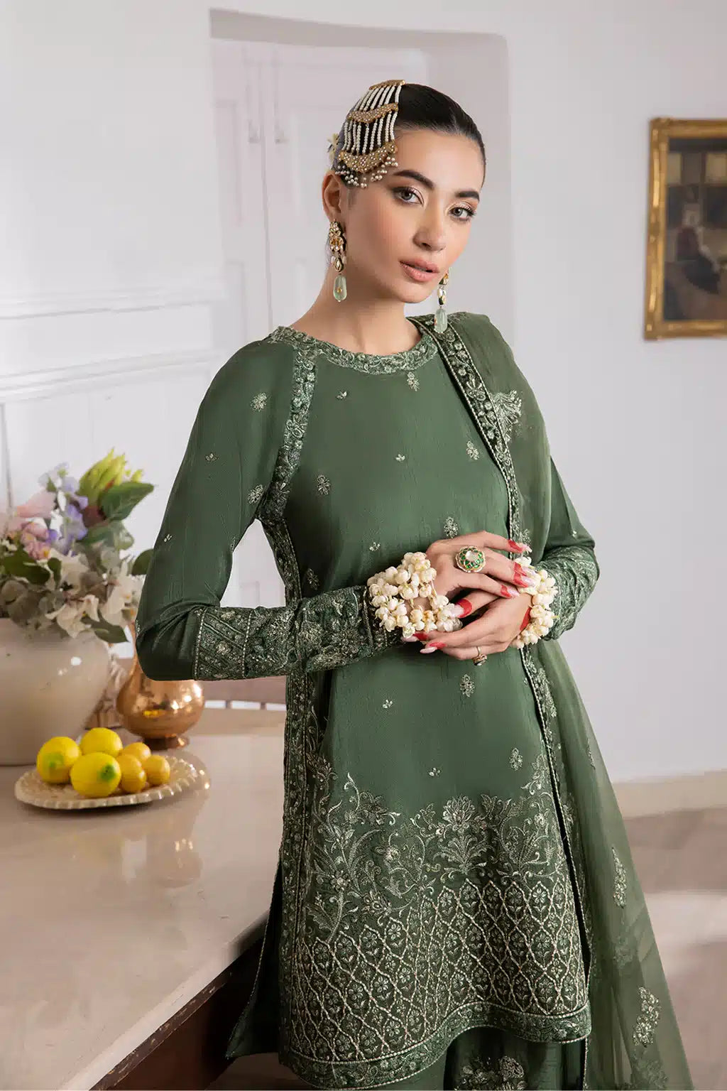 Iznik | Festive Raw Silk 23 | IRS-04 IDYLLIC - House Of Anaya