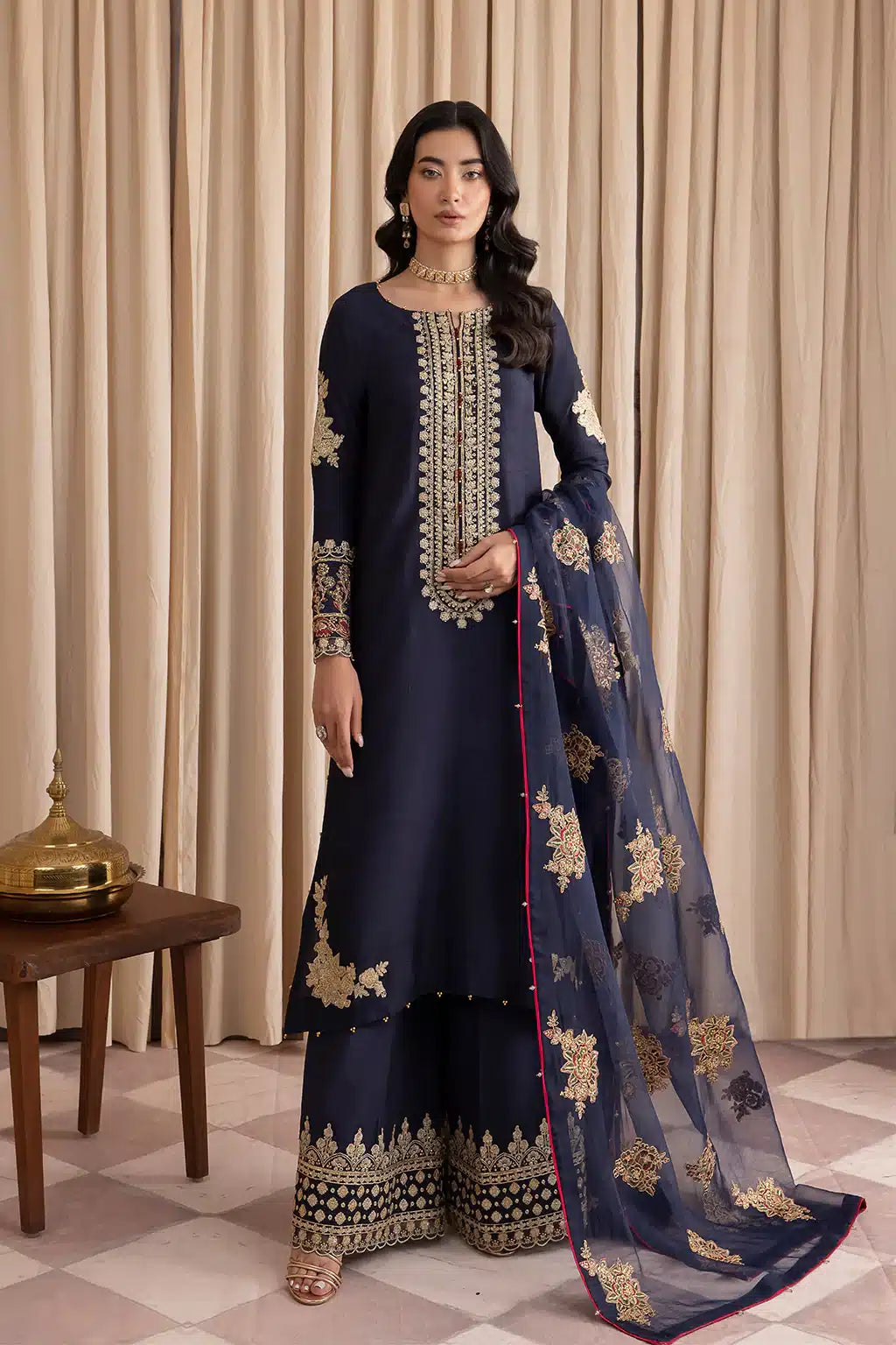Iznik | Festive Raw Silk 23 | IRS-07 ZENITH - House Of Anaya