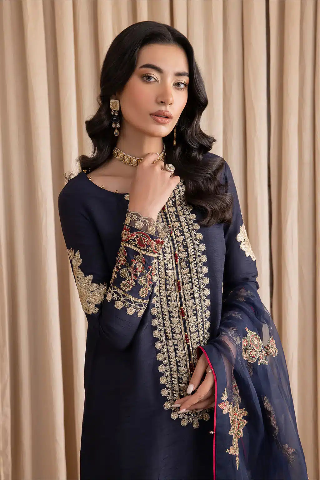 Iznik | Festive Raw Silk 23 | IRS-07 ZENITH - House Of Anaya