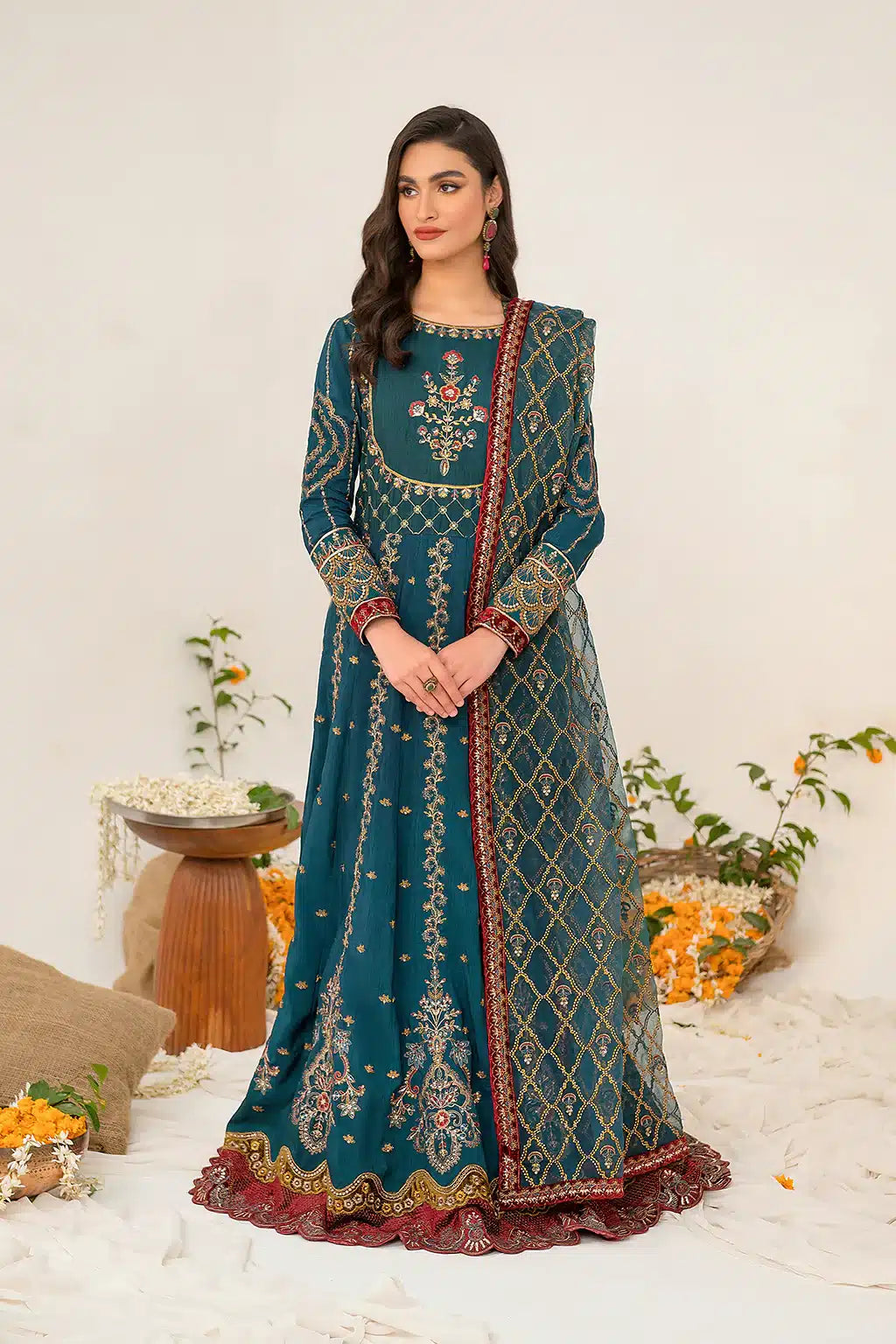 Iznik | Festive Raw Silk 23 | IRS-08 SANGUINE - House Of Anaya