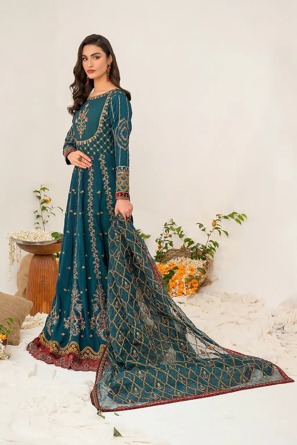 Iznik | Festive Raw Silk 23 | IRS-08 SANGUINE - House Of Anaya