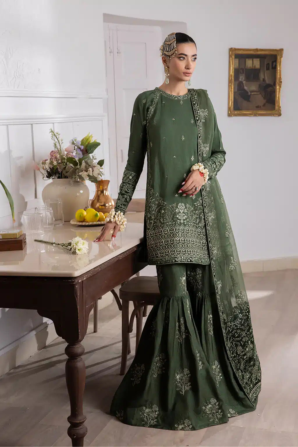 Iznik | Festive Raw Silk 23 | IRS-04 IDYLLIC - House Of Anaya