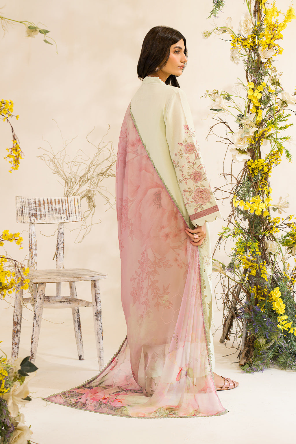 Iznik | Lawnkari 24 | UE-198 SILKGREEN - House Of Anaya