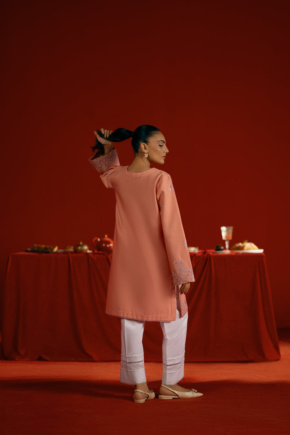 Saira Rizwan | Joolie Co ords | JOOLIE PEACH - JBP25-05