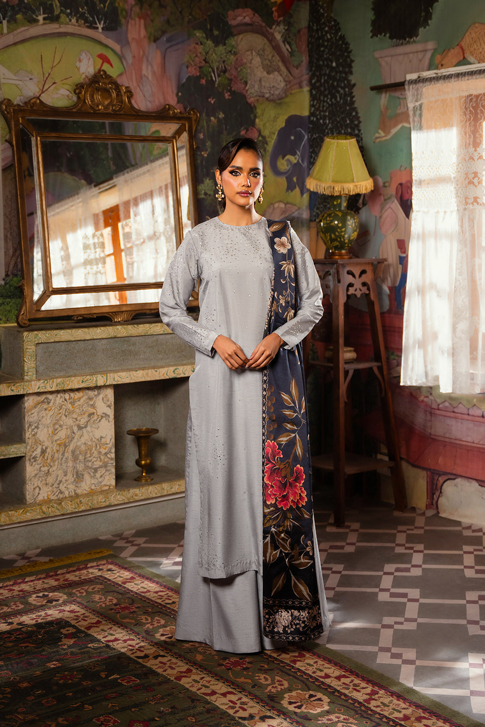Saira Rizwan | Dahini Silk Pret | SWAN - SRLP04-25 - House Of Anaya