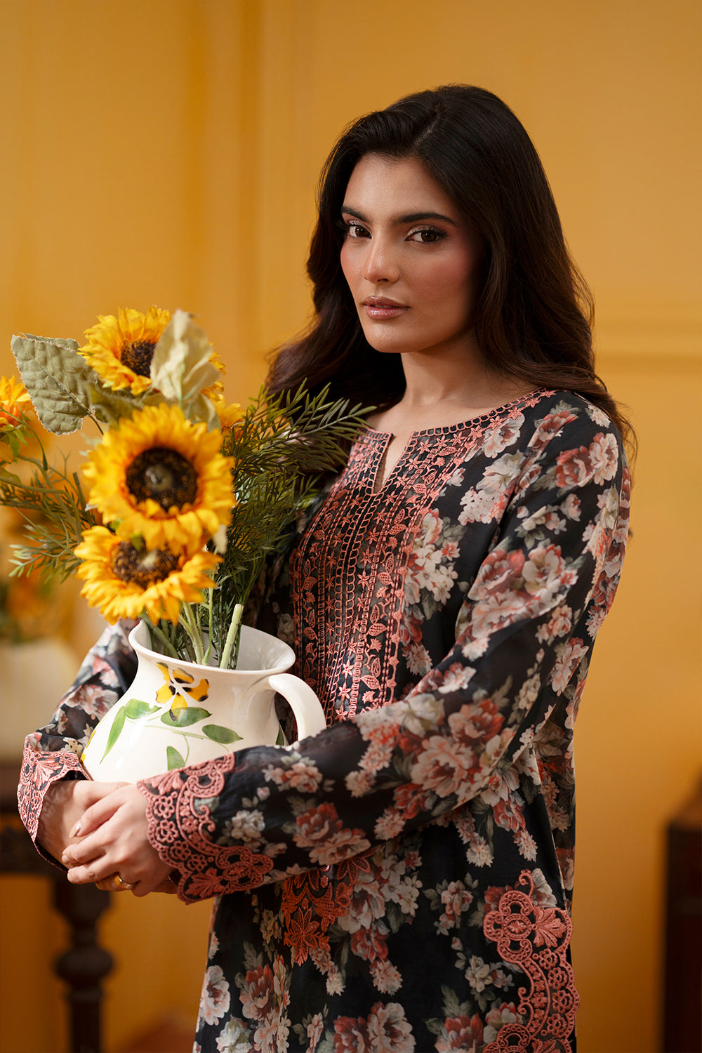 Saira Rizwan | Joolie Co ords | CHARCOAL-JBP25-02