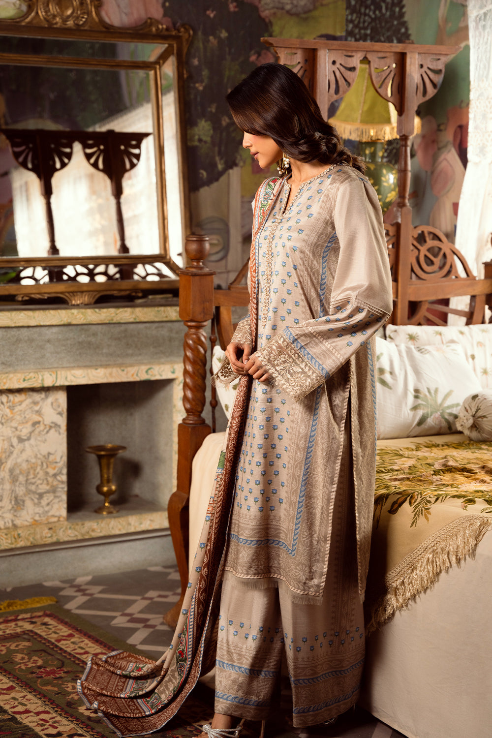 Saira Rizwan | Dahini Silk Pret | MERCINA - SRLP06-25 - House Of Anaya