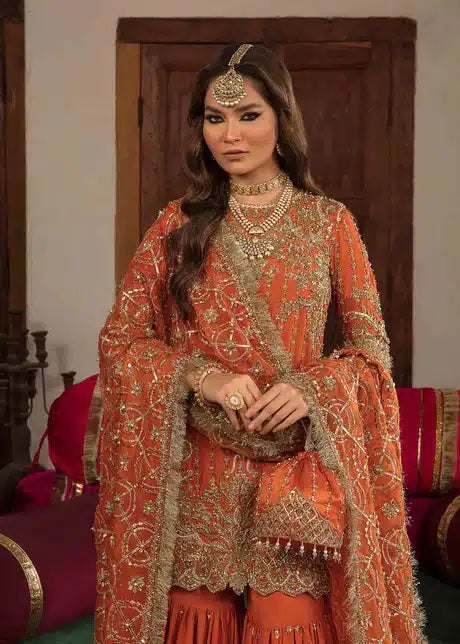 Kanwal Malik | Angana Luxury Formals 23 | Naranji - House Of Anaya