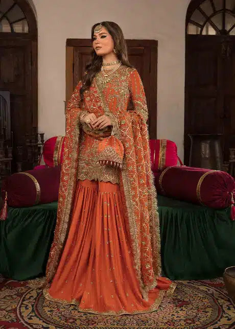 Kanwal Malik | Angana Luxury Formals 23 | Naranji - House Of Anaya