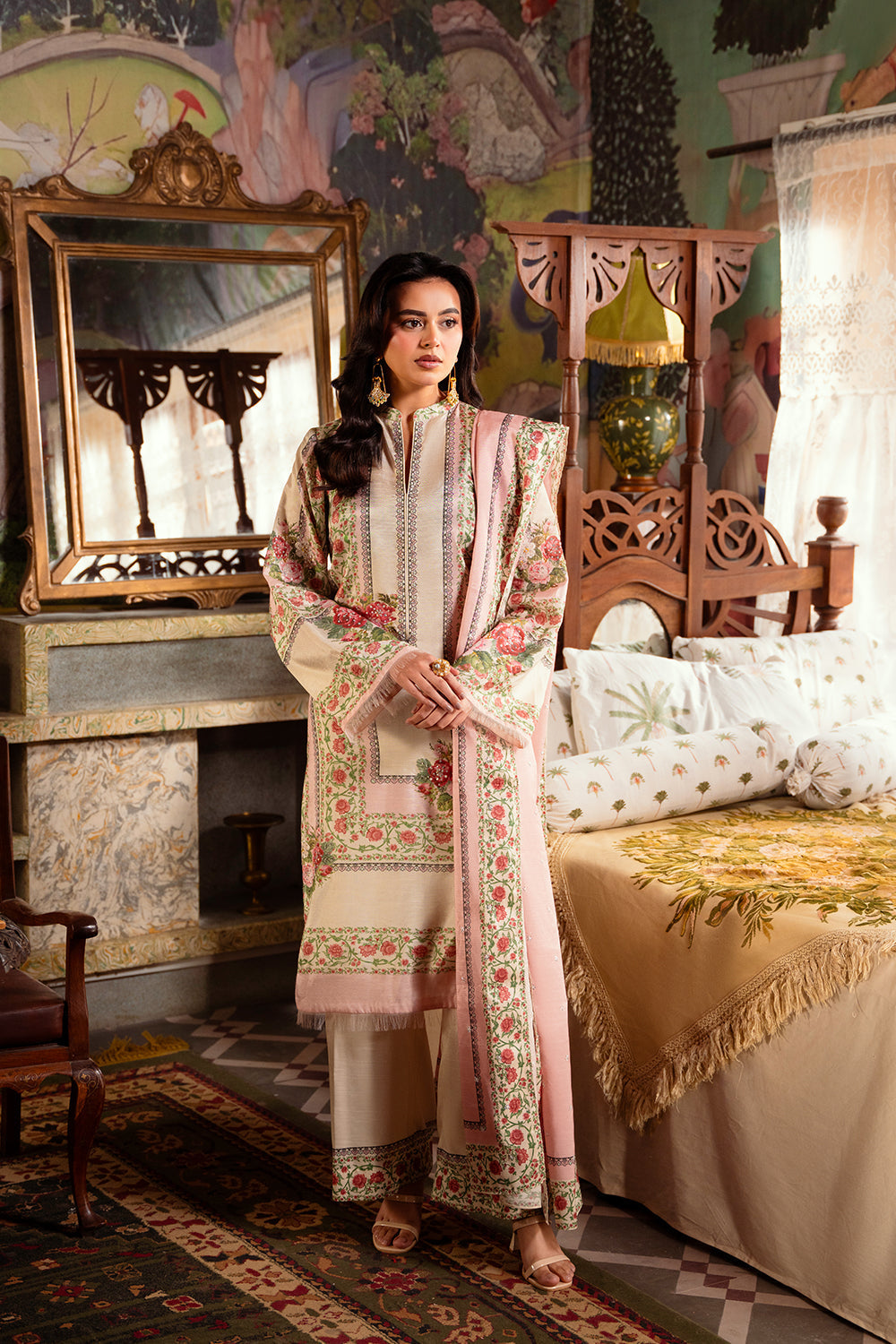 Saira Rizwan | Dahini Silk Pret | ADELIA -SRLP07-25 - House Of Anaya