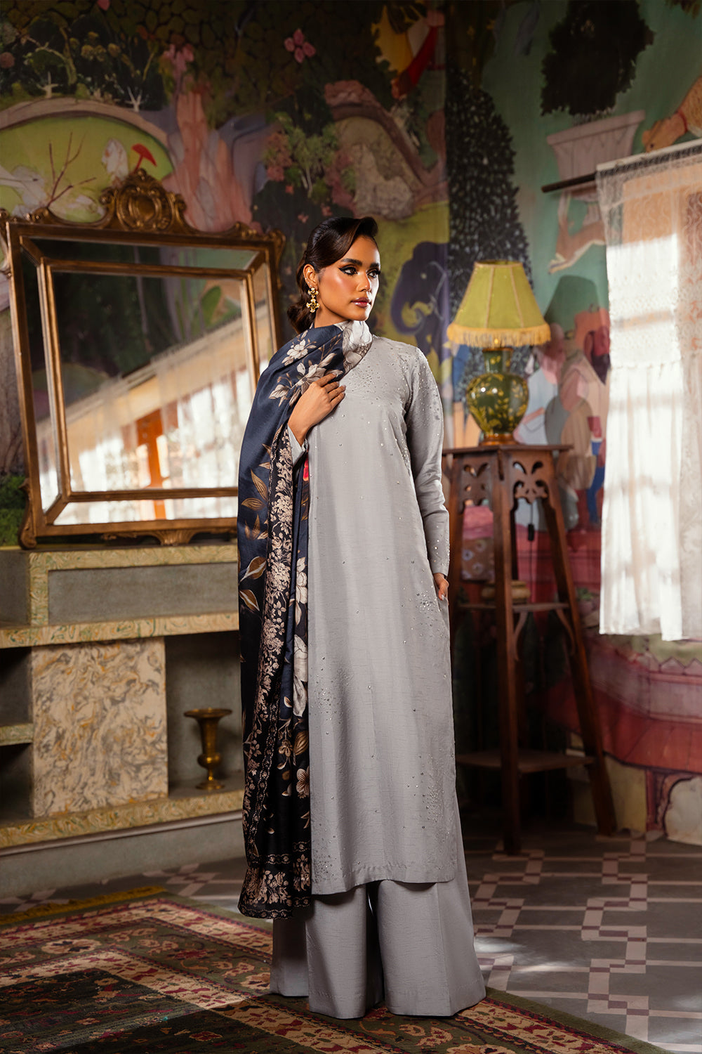 Saira Rizwan | Dahini Silk Pret | SWAN - SRLP04-25 - House Of Anaya