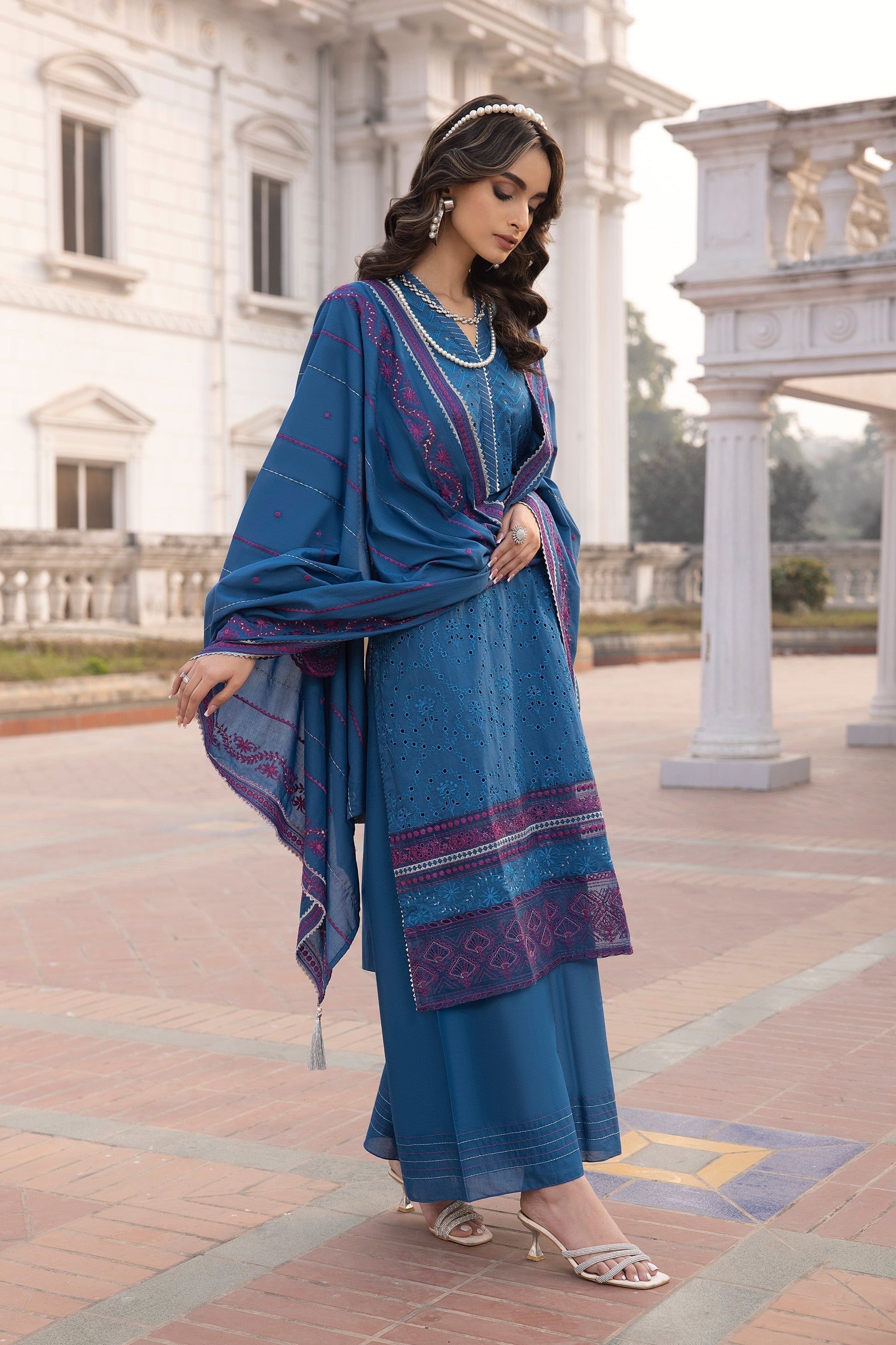 LSM | Spring Embroidered 24 | A-4 - House of Zarish