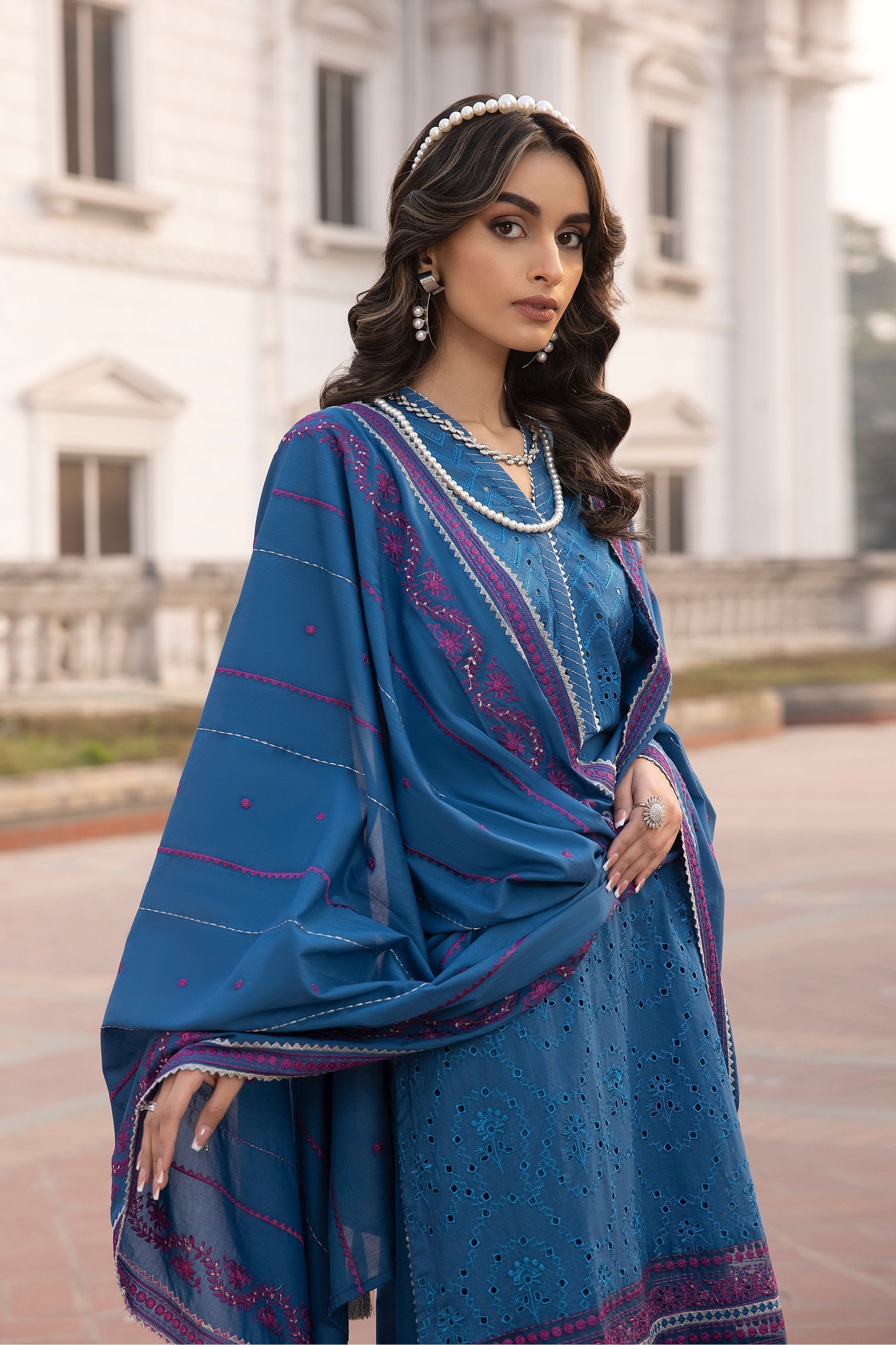 LSM | Spring Embroidered 24 | A-4 - House of Zarish