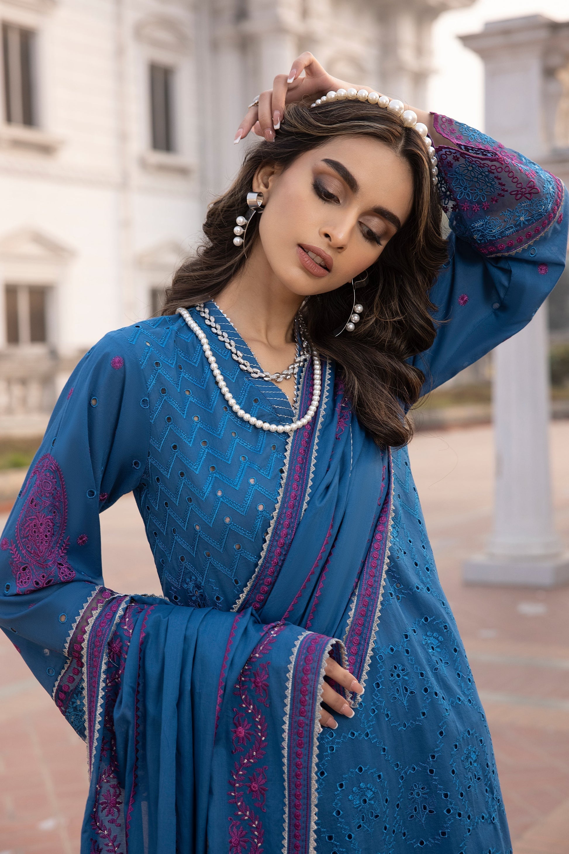 LSM | Spring Embroidered 24 | A-4 - House of Zarish