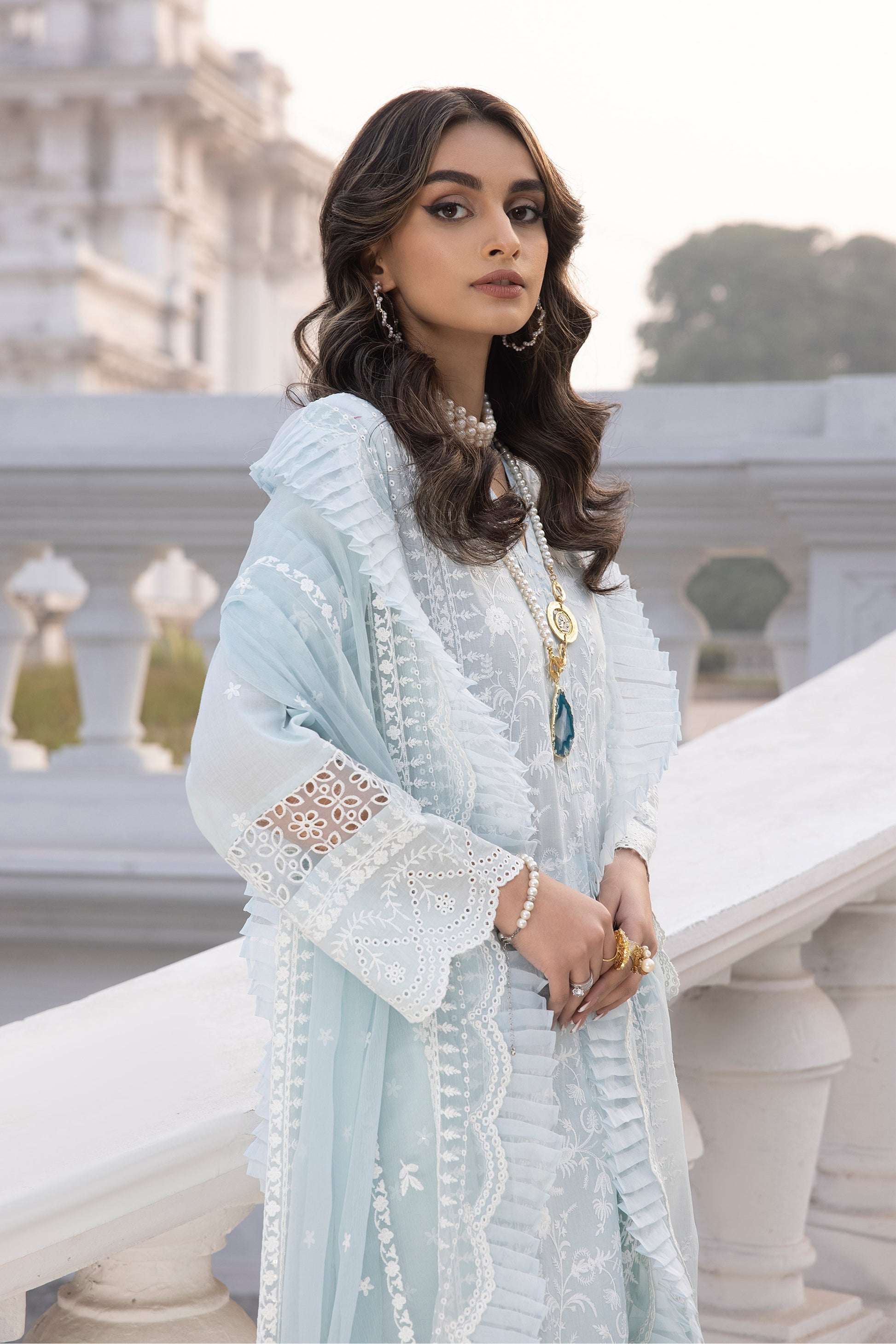 LSM | Spring Embroidered 24 | A-8 - House of Zarish