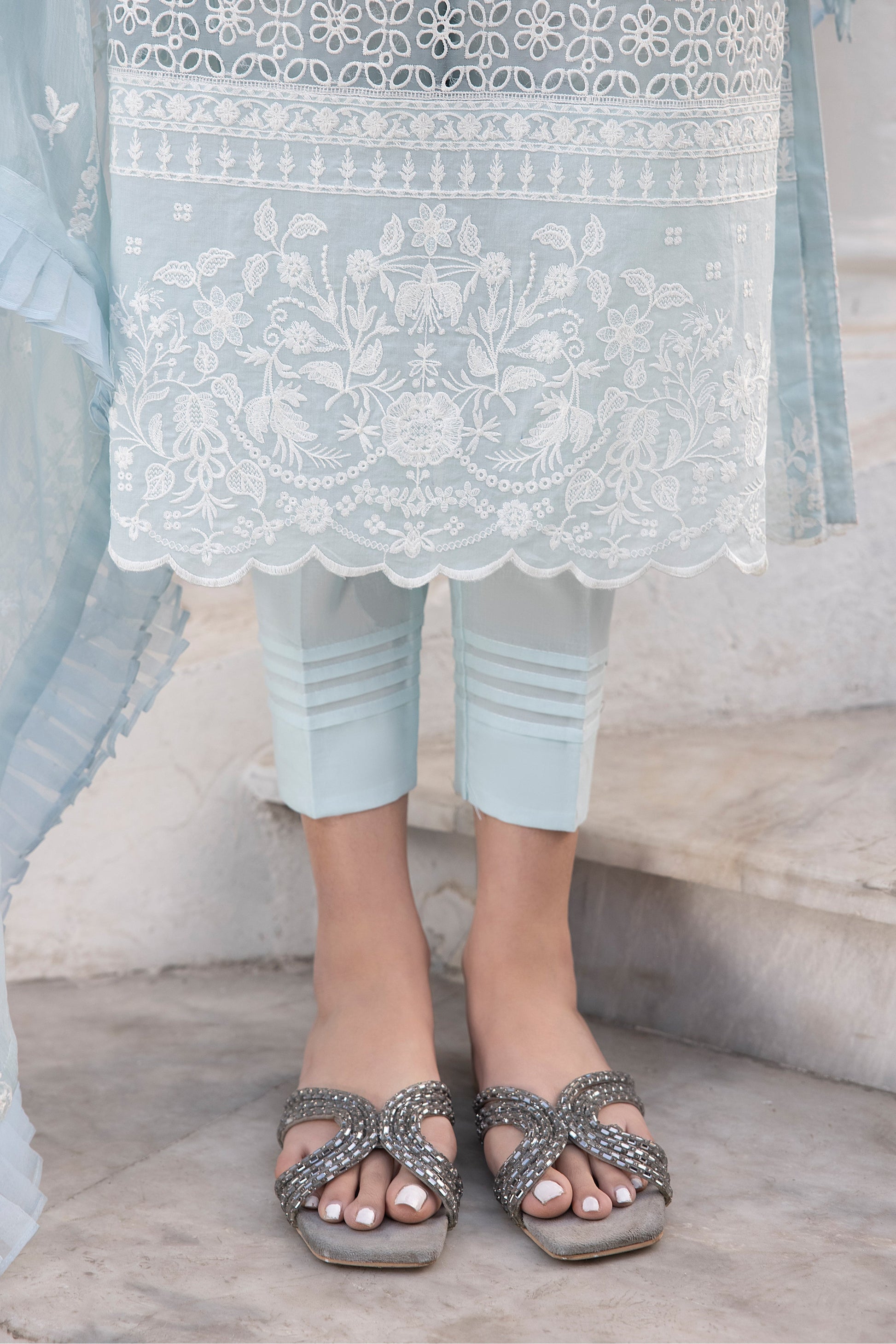 LSM | Spring Embroidered 24 | A-8 - House of Zarish
