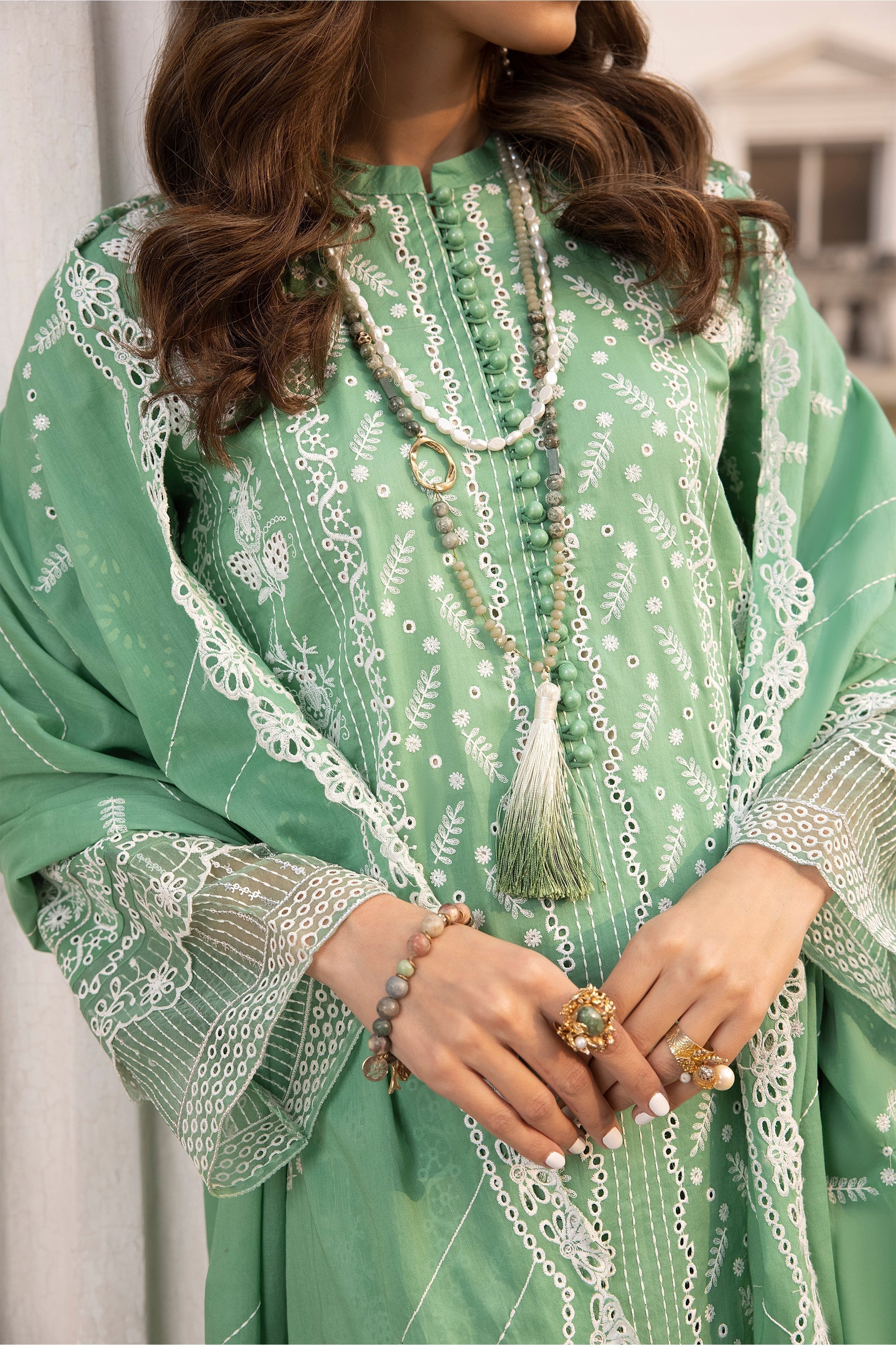 LSM | Spring Embroidered 24 | A-2 - House of Zarish