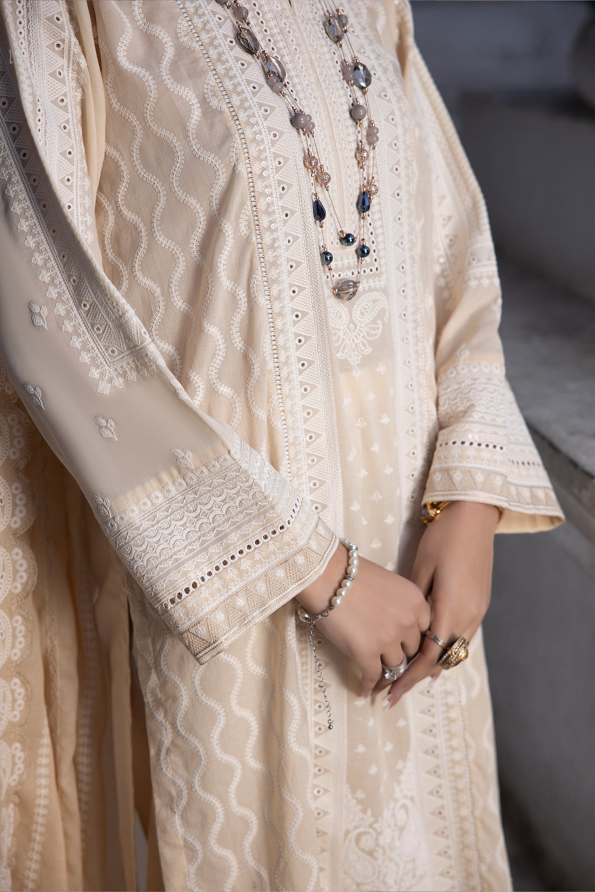 LSM | Spring Embroidered 24 | A-6 - House of Zarish