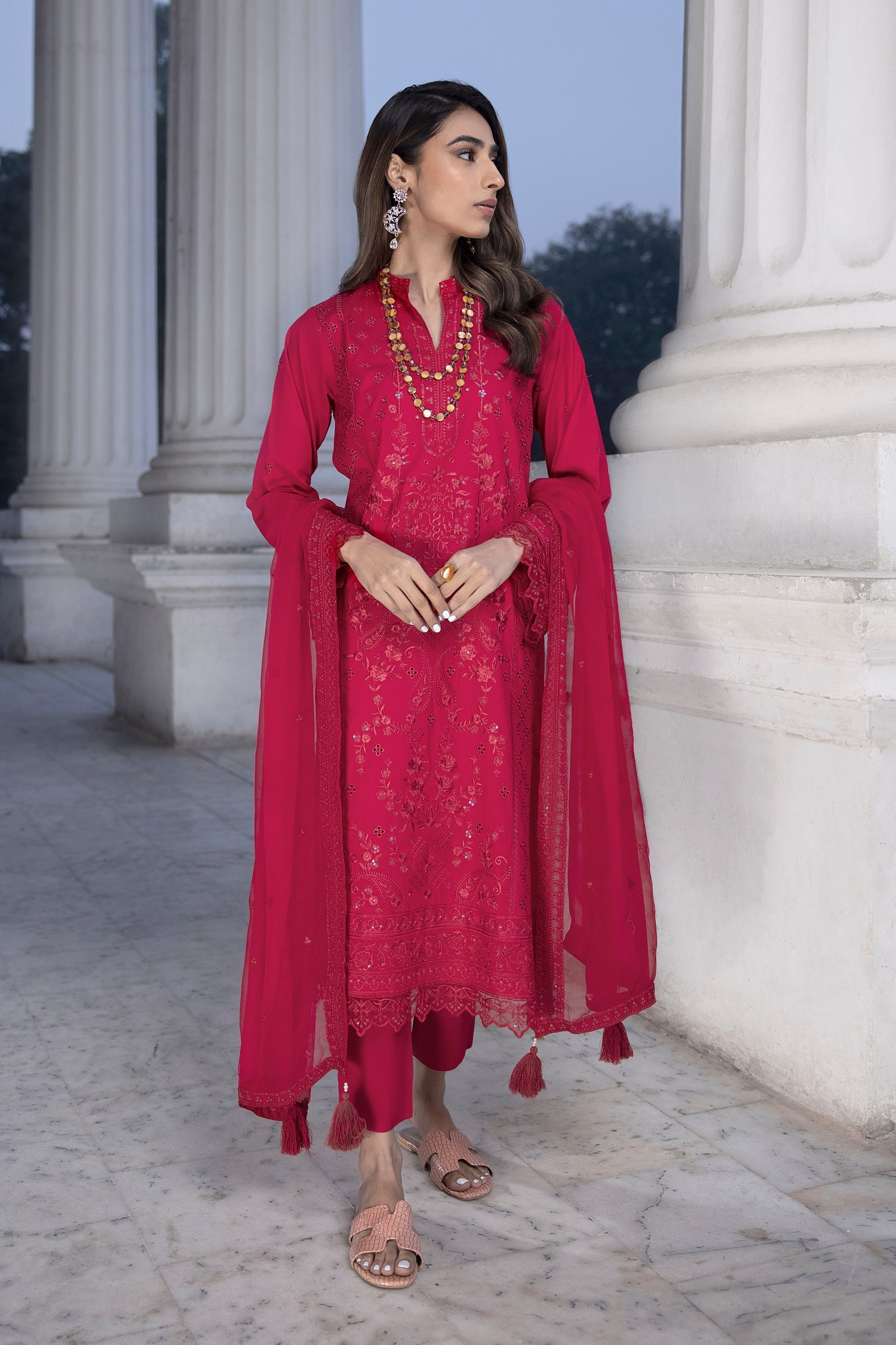 LSM | Spring Embroidered 24 | A-15 - House of Zarish