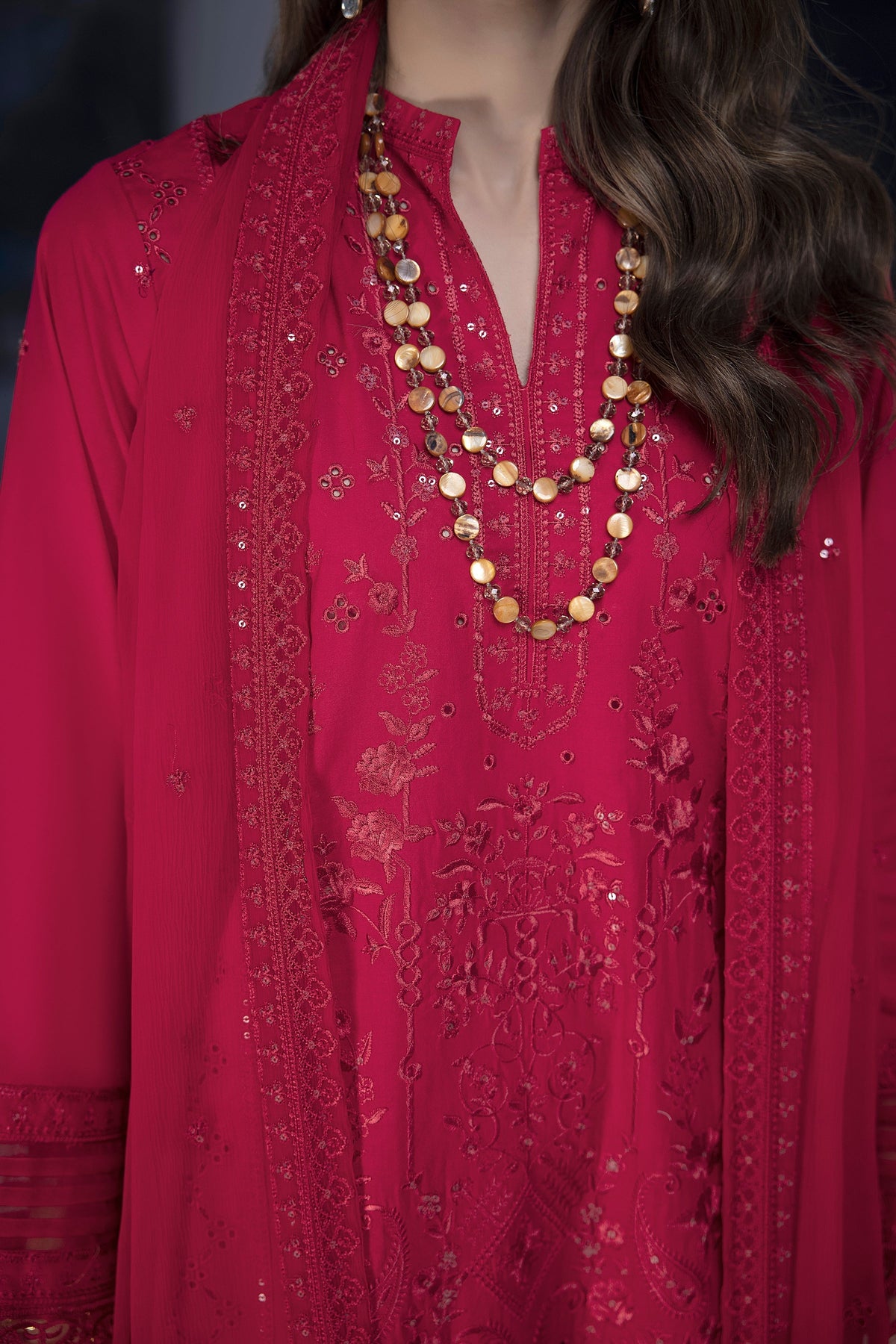 LSM | Spring Embroidered 24 | A-15 - House of Zarish