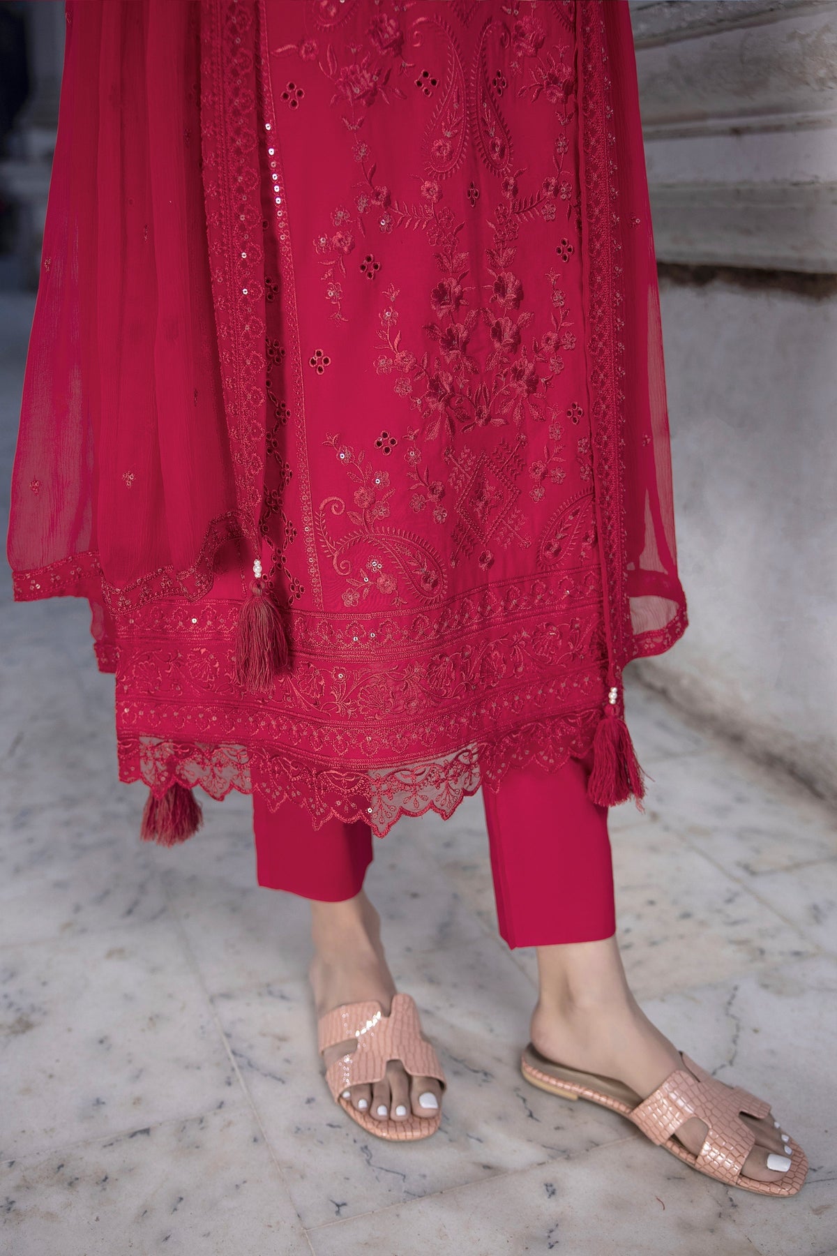 LSM | Spring Embroidered 24 | A-15 - House of Zarish