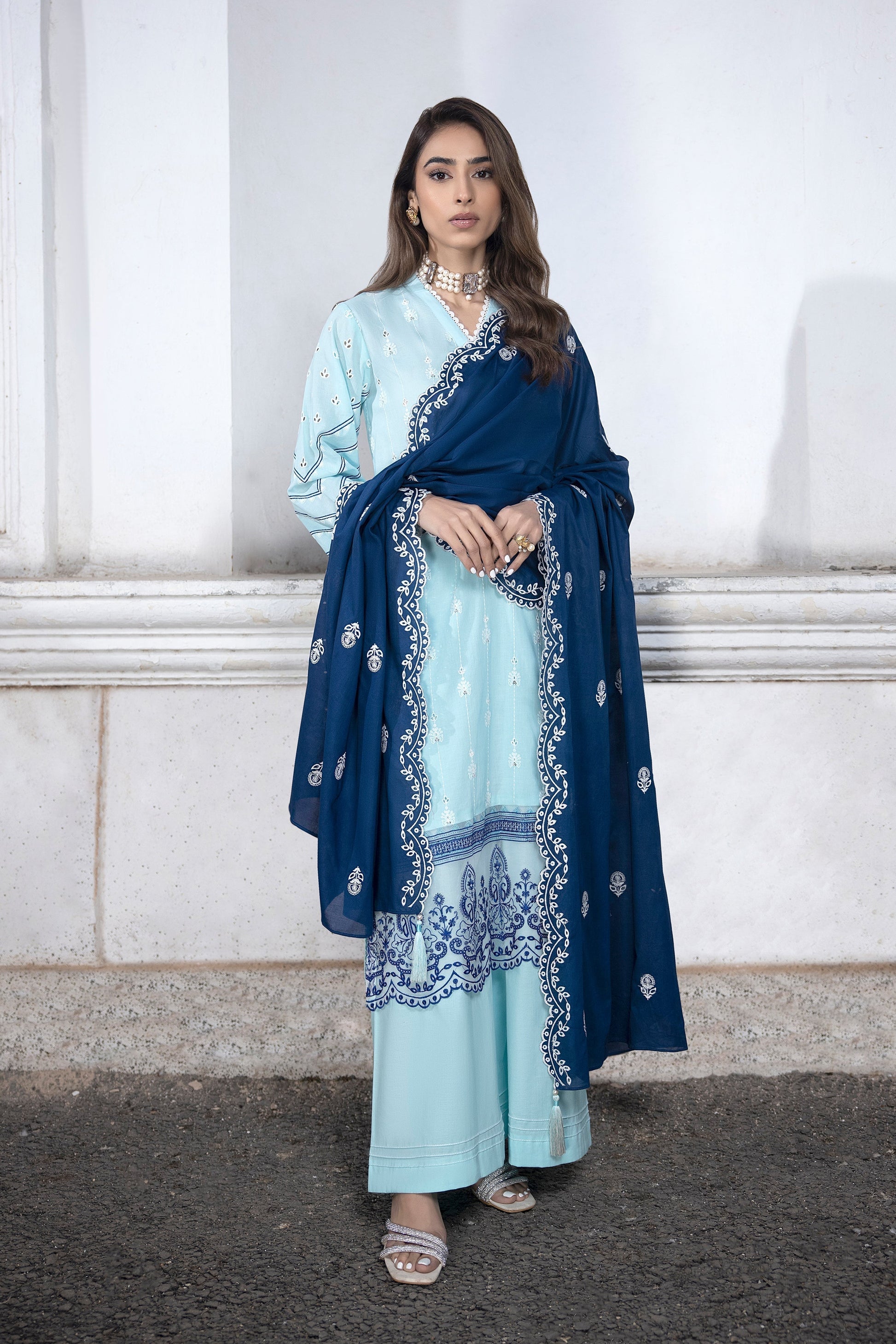 LSM | Spring Embroidered 24 | A-1 - House of Zarish
