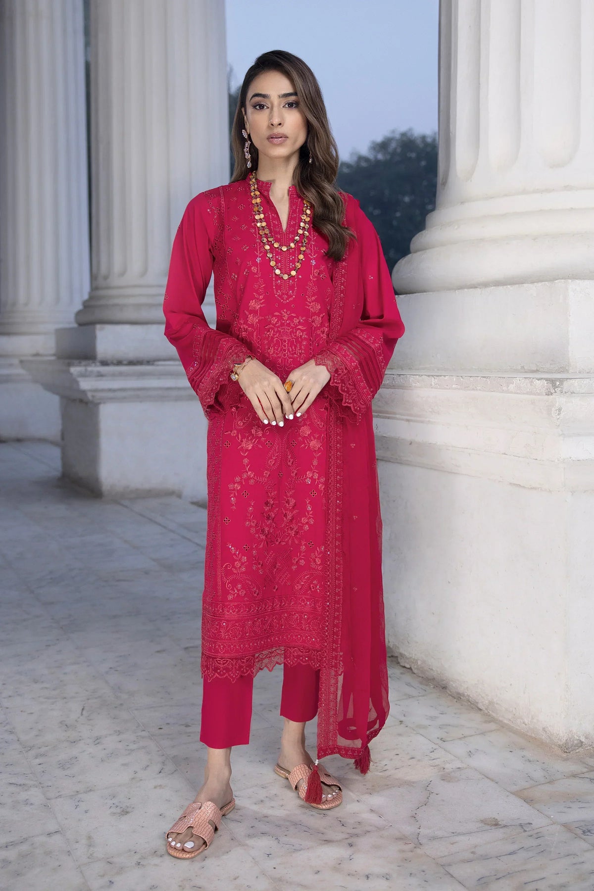 LSM | Spring Embroidered 24 | A-15 - House of Zarish
