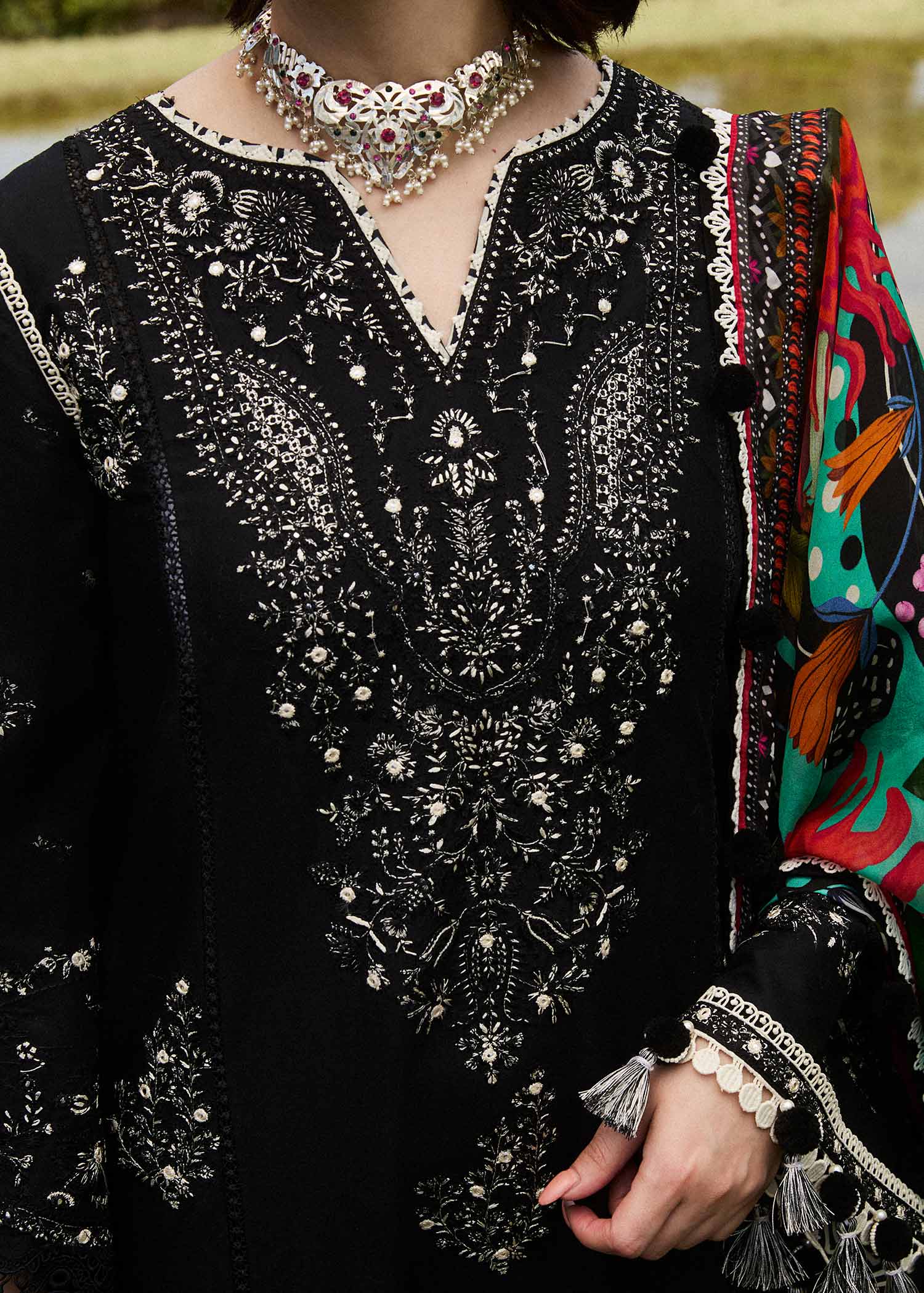 Hussain Rehar | SS Lawn 24 | Rave - House Of Anaya