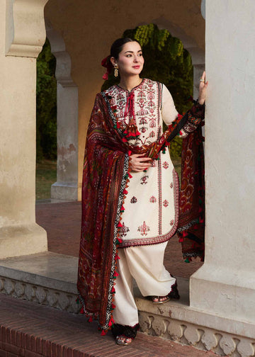 Hussain Rehar | SS Lawn 24 | Fawn - House Of Anaya