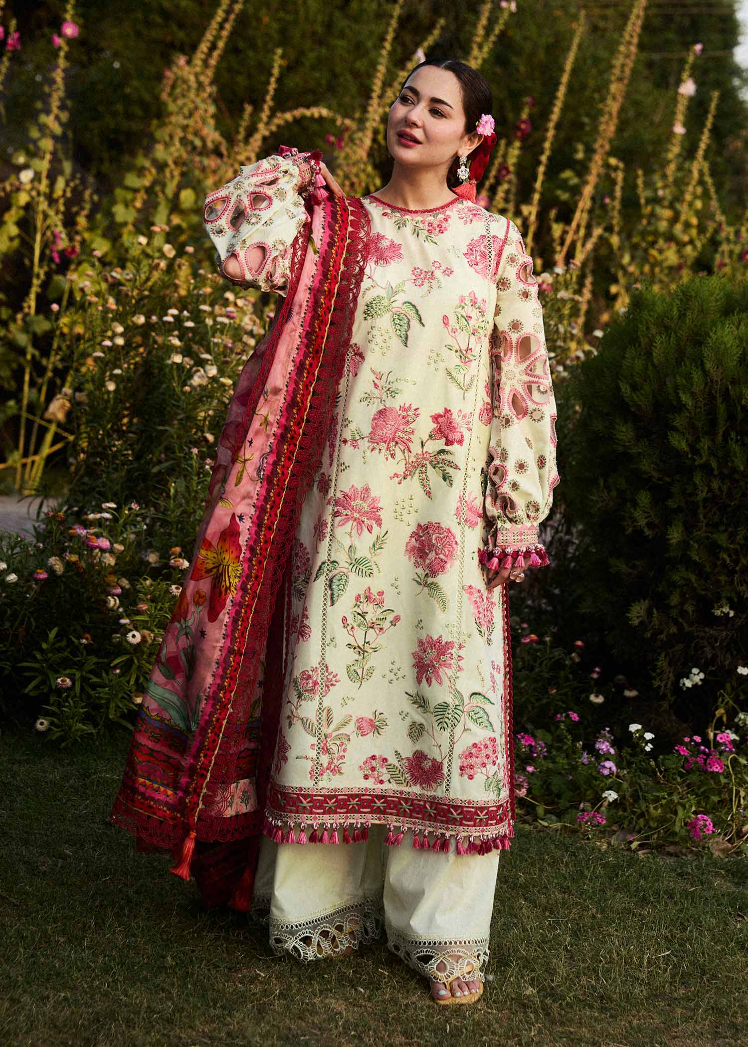 Hussain Rehar | SS Lawn 24 | Gleam - House Of Anaya