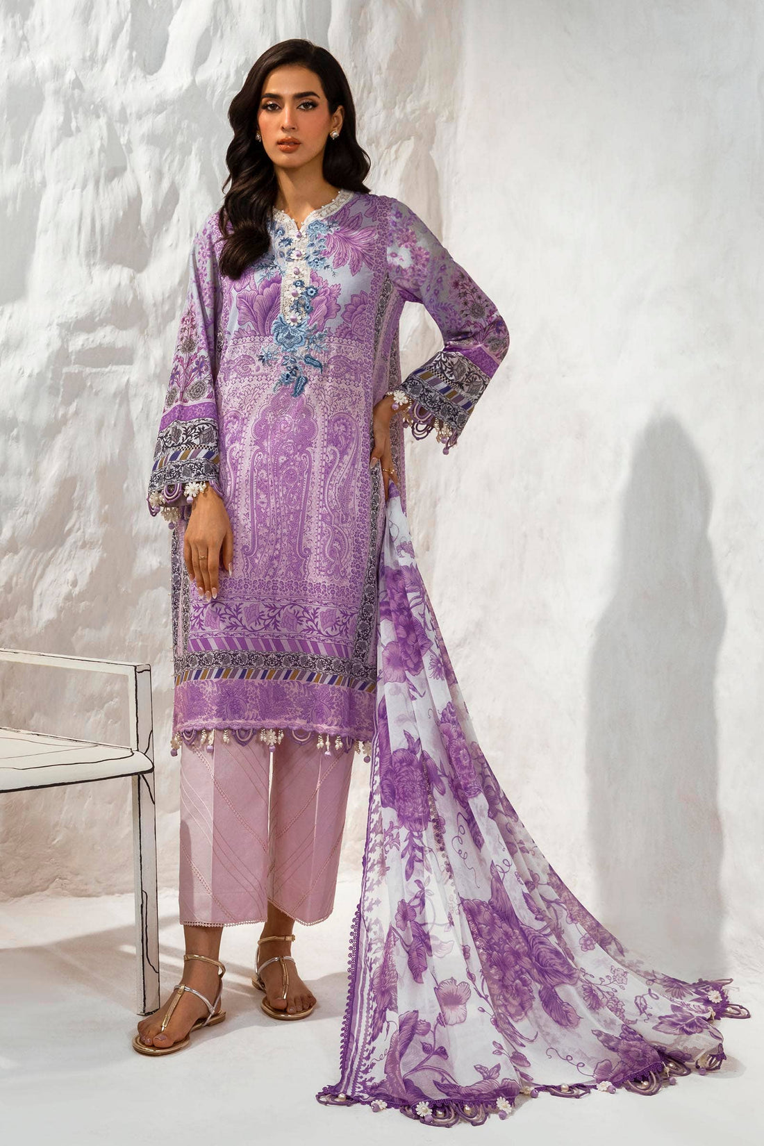 Sana Safinaz | Muzlin Summer 24 | 006B-CI - House Of Anaya