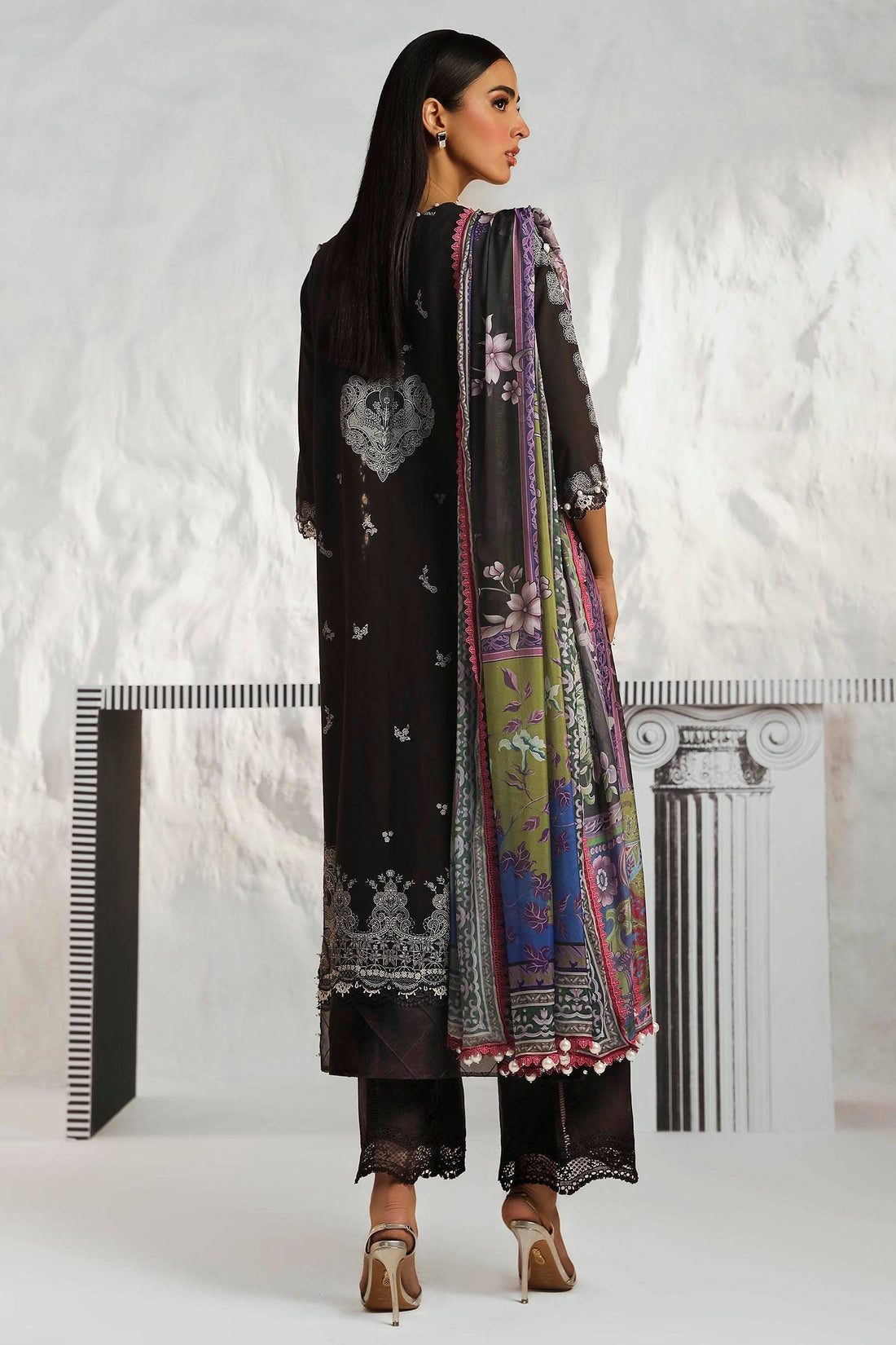 Sana Safinaz | Muzlin Summer 24 | 008A-CK - House Of Anaya
