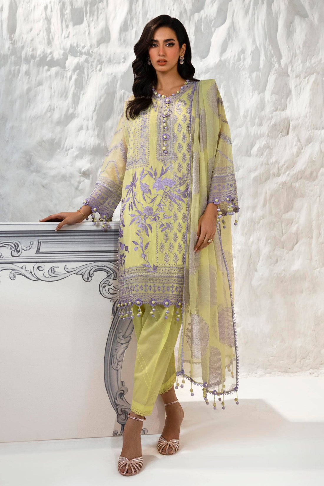 Sana Safinaz | Muzlin Summer 24 | 010A-CT - House Of Anaya