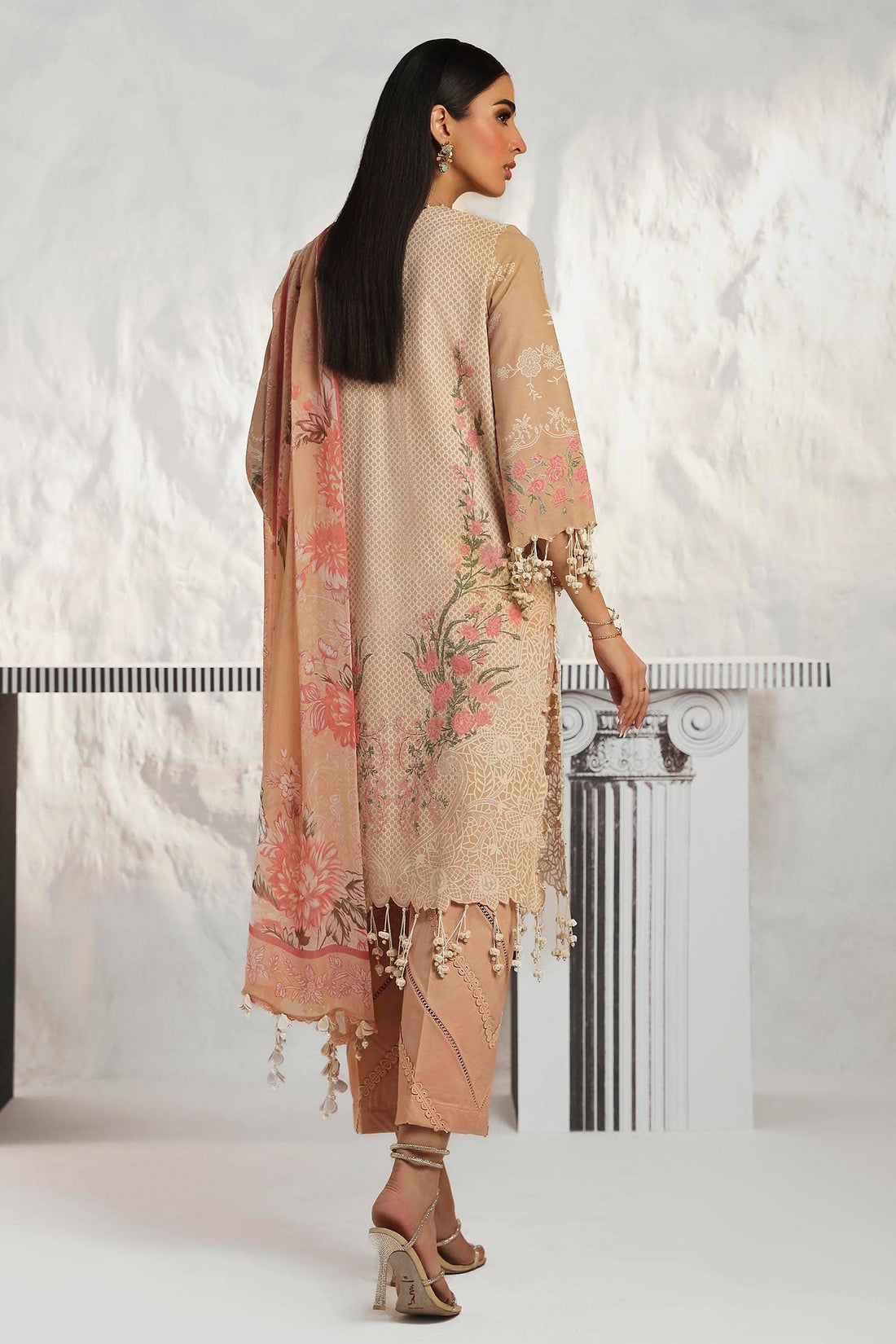 Sana Safinaz | Muzlin Summer 24 | 012B-CJ - House Of Anaya