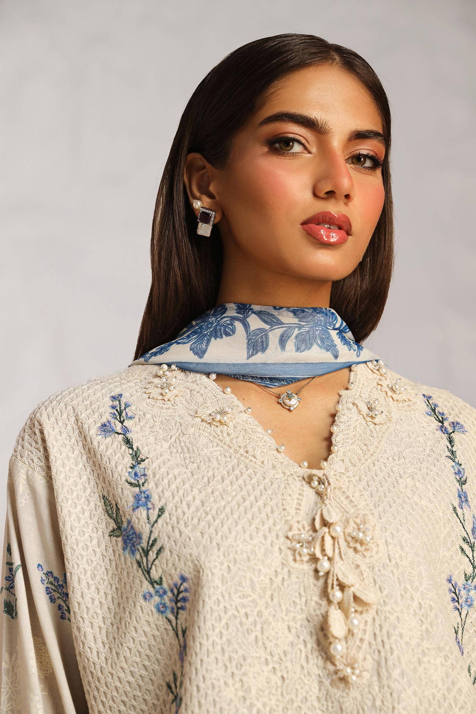 Sana Safinaz | Muzlin Summer 24 | 012B-CJ - House Of Anaya