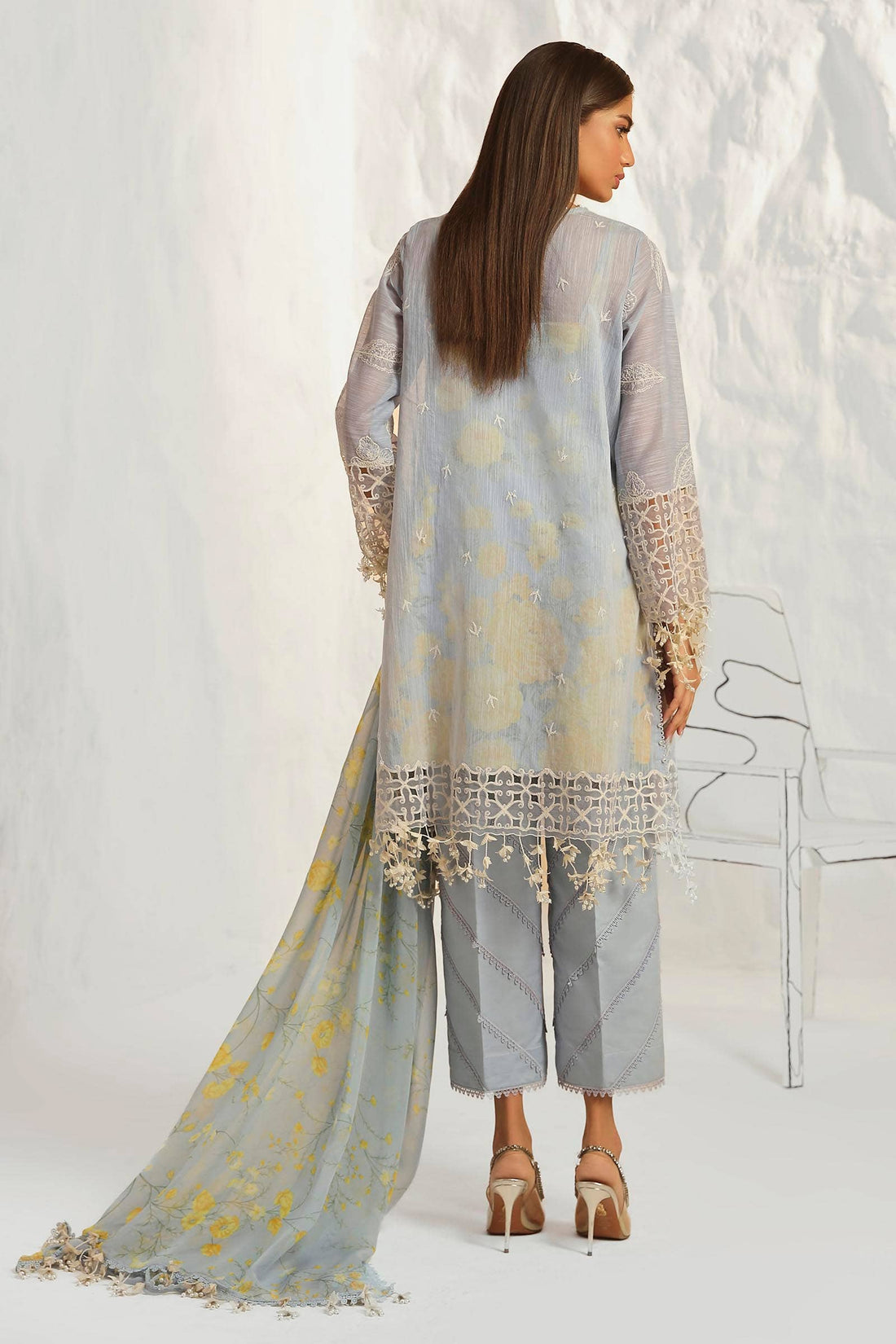 Sana Safinaz | Muzlin Summer 24 | 016A-CJ - House Of Anaya