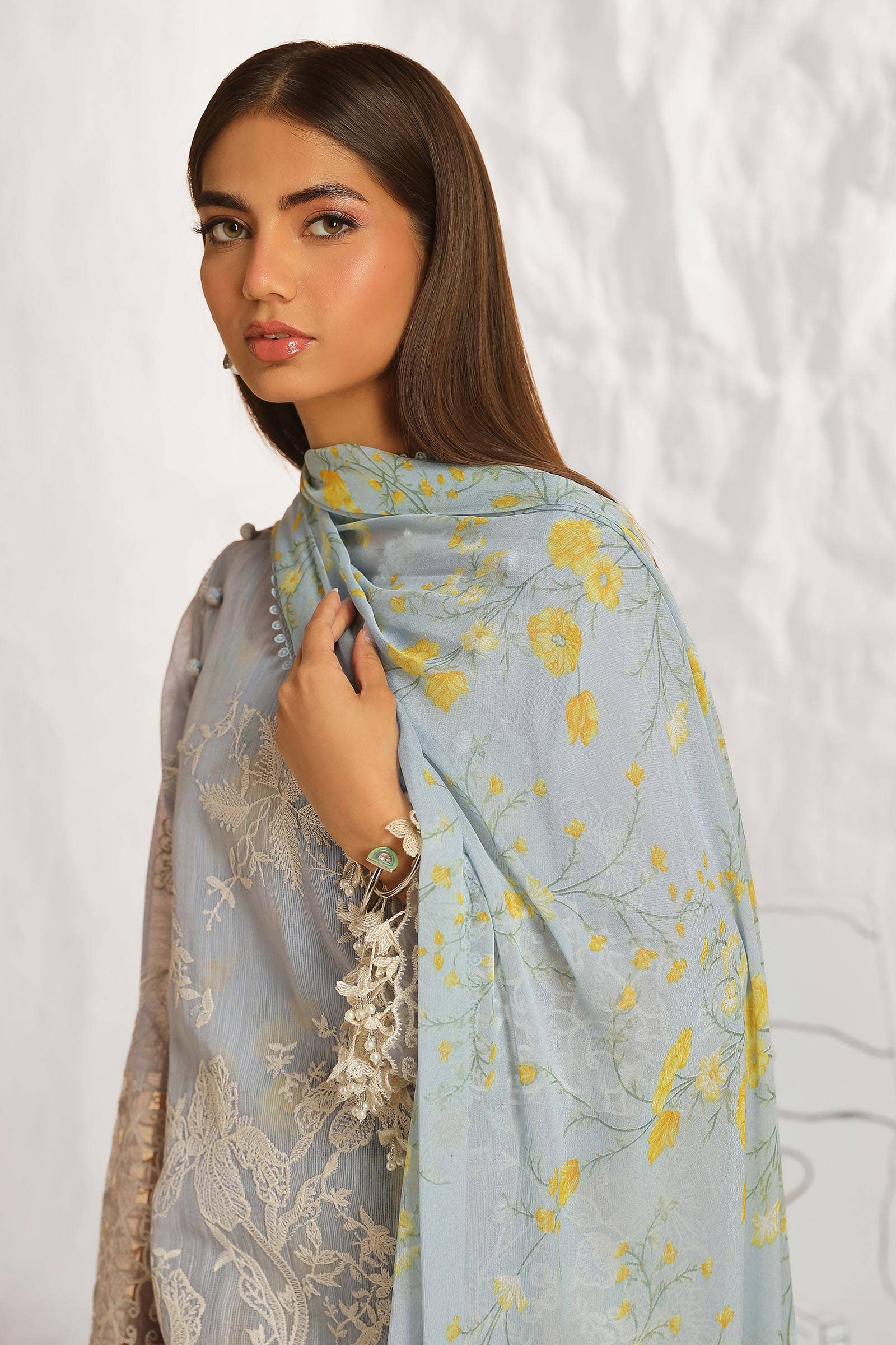 Sana Safinaz | Muzlin Summer 24 | 016A-CJ - House Of Anaya