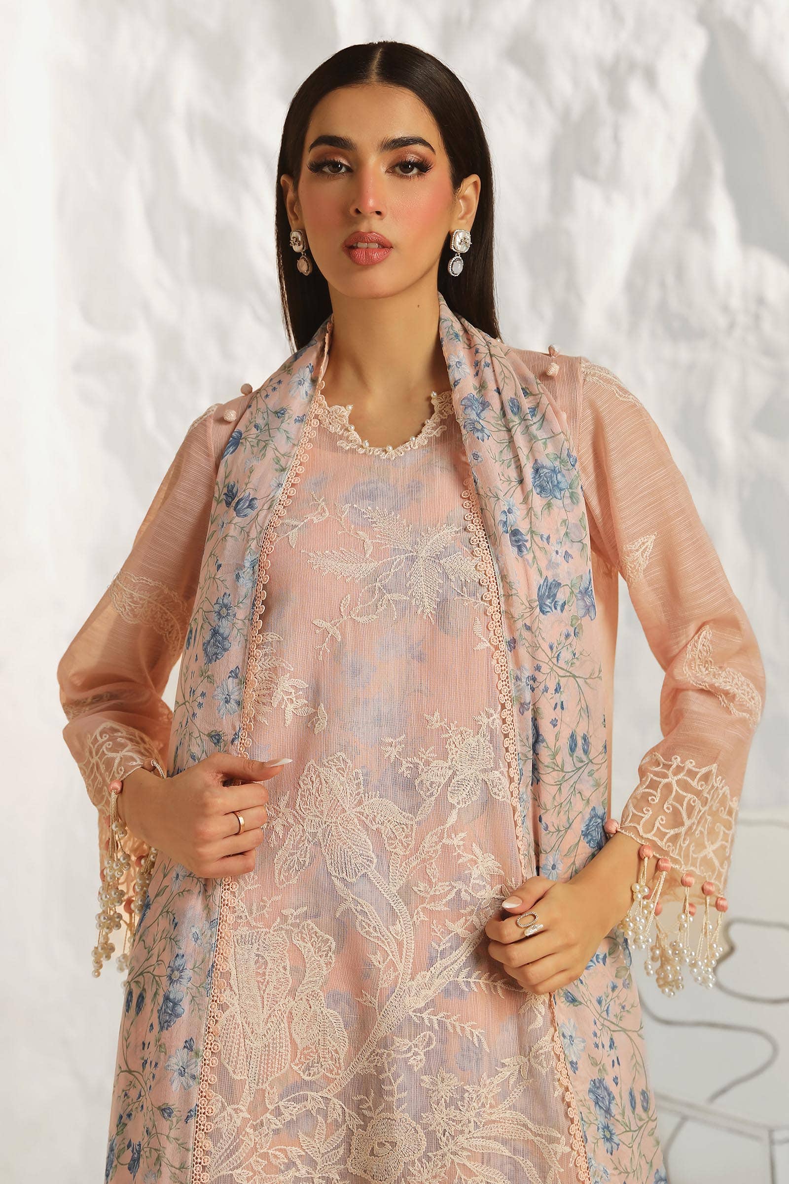 Sana Safinaz | Muzlin Summer 24 | 016B-CJ - House Of Anaya